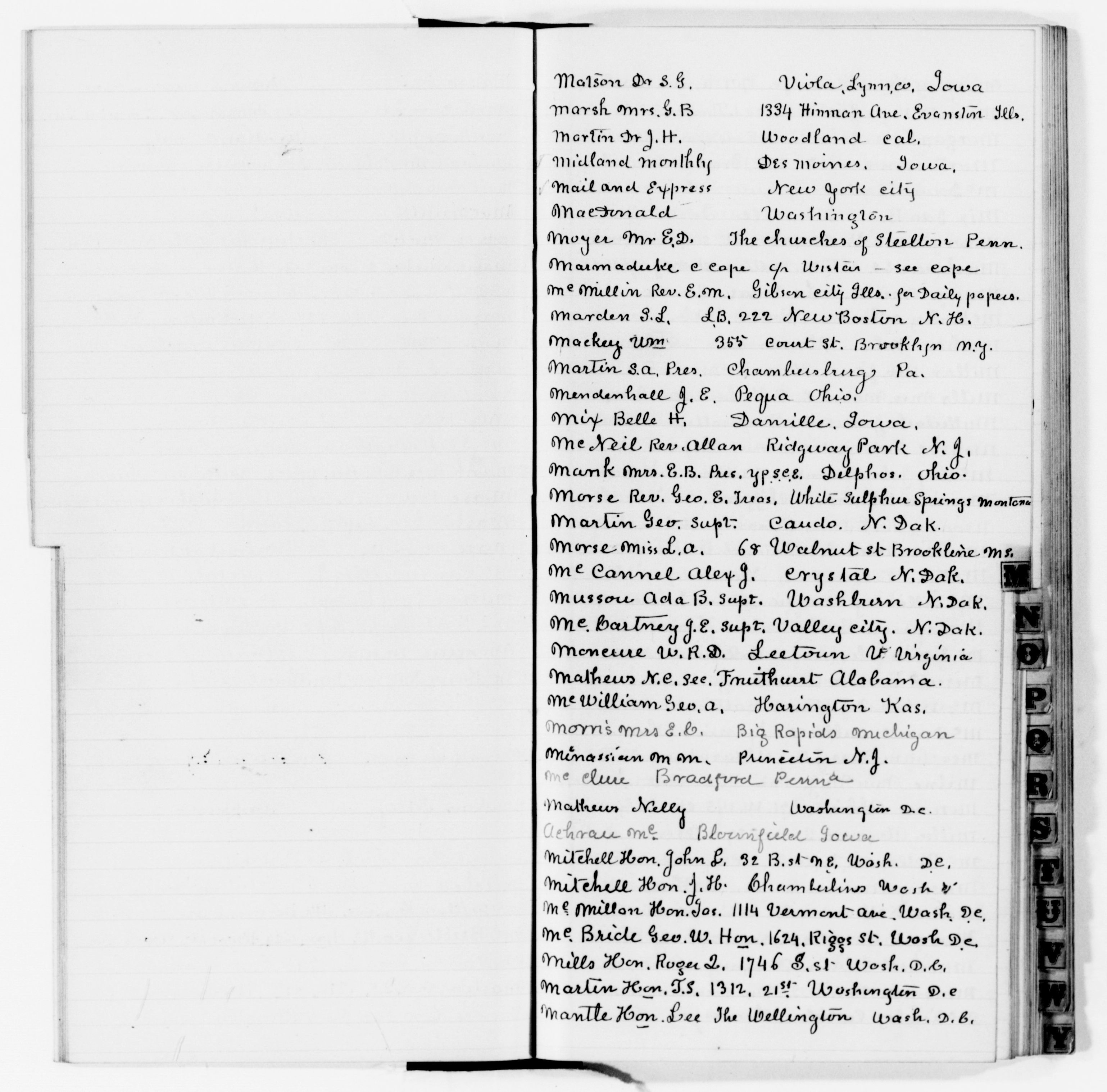 Scanned image of the current content page