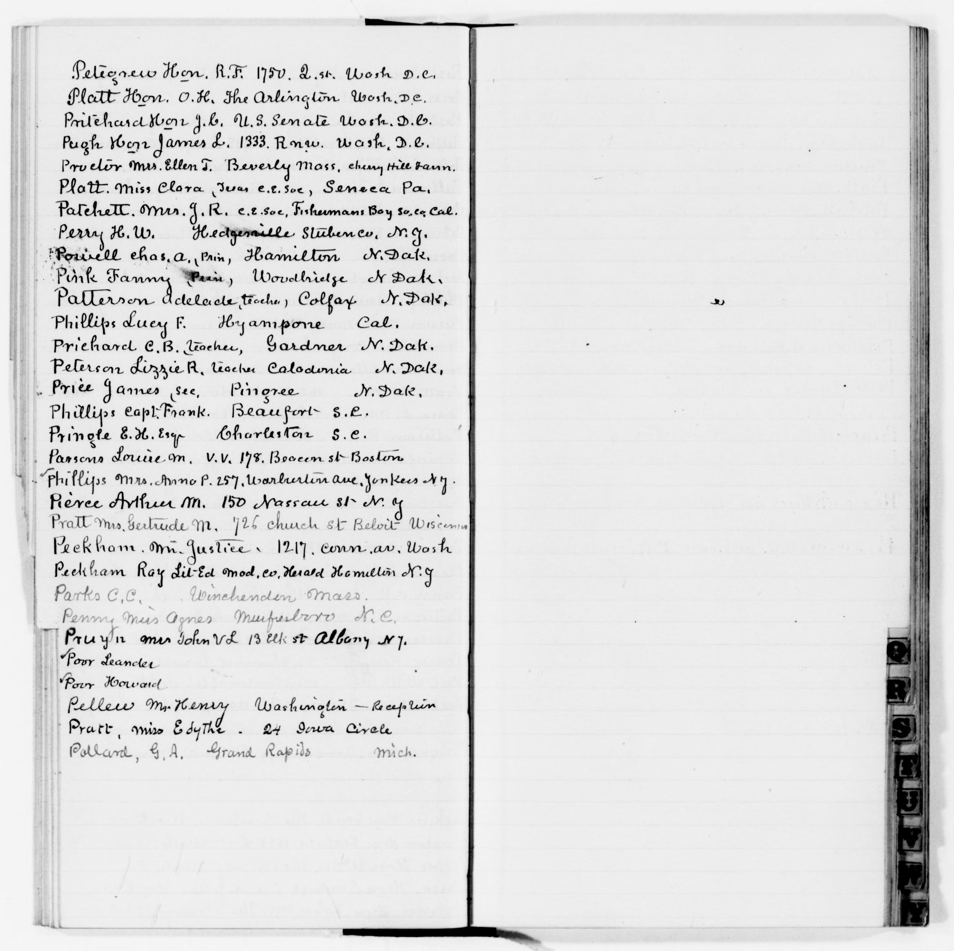 Scanned image of the current content page