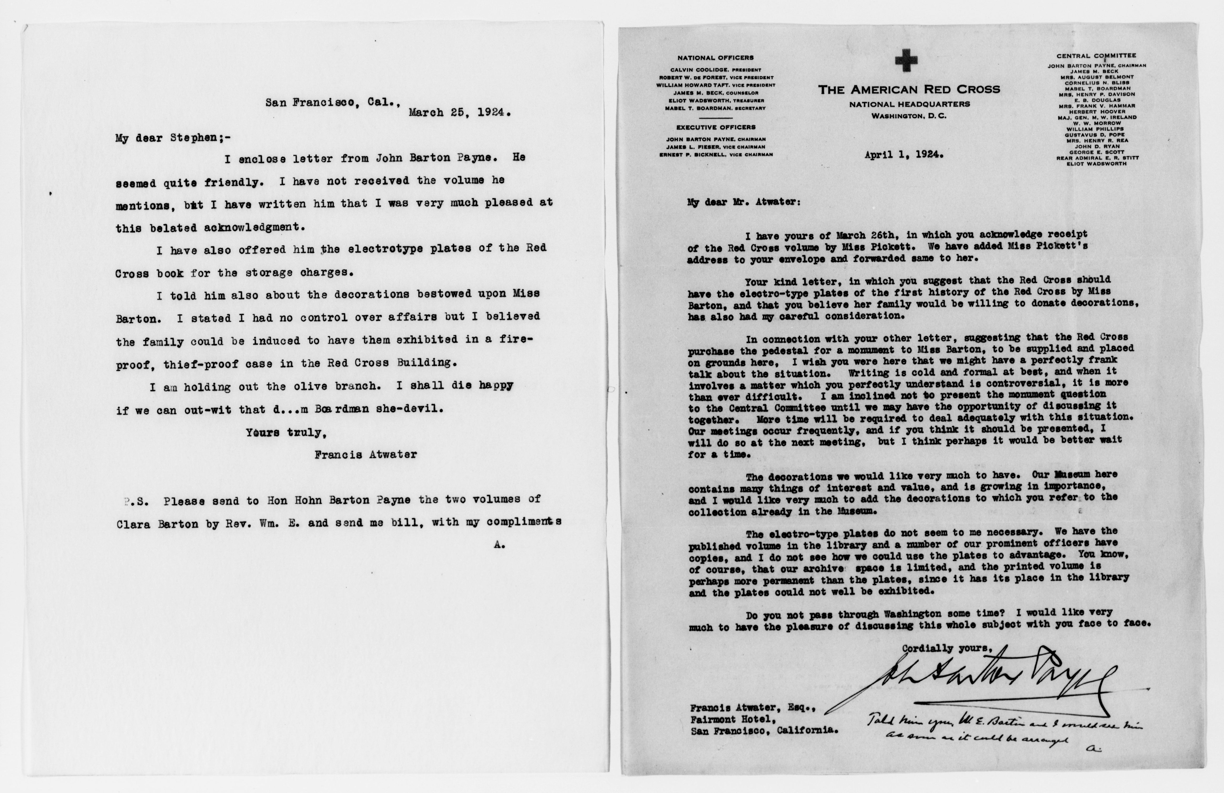 Scanned image of the current content page