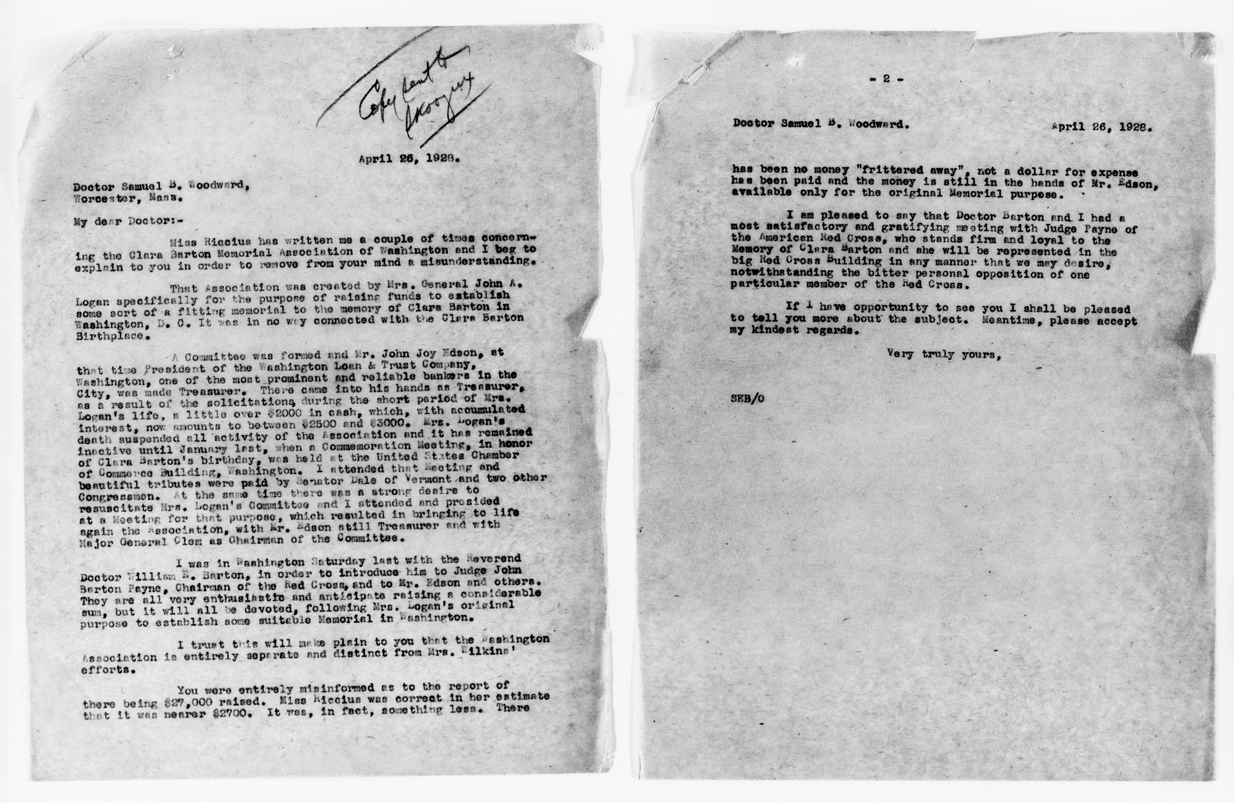 Scanned image of the current content page