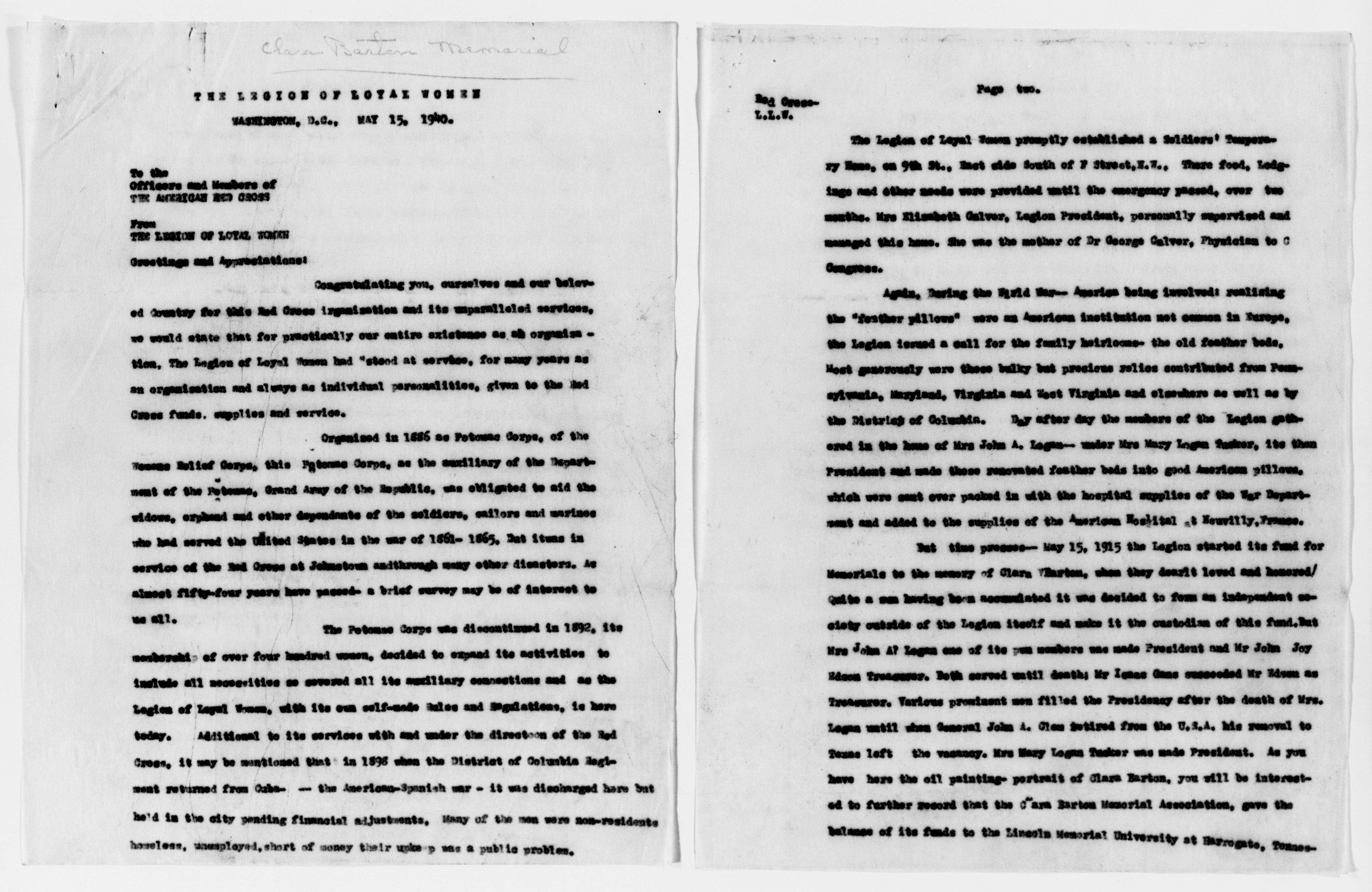 Scanned image of the current content page