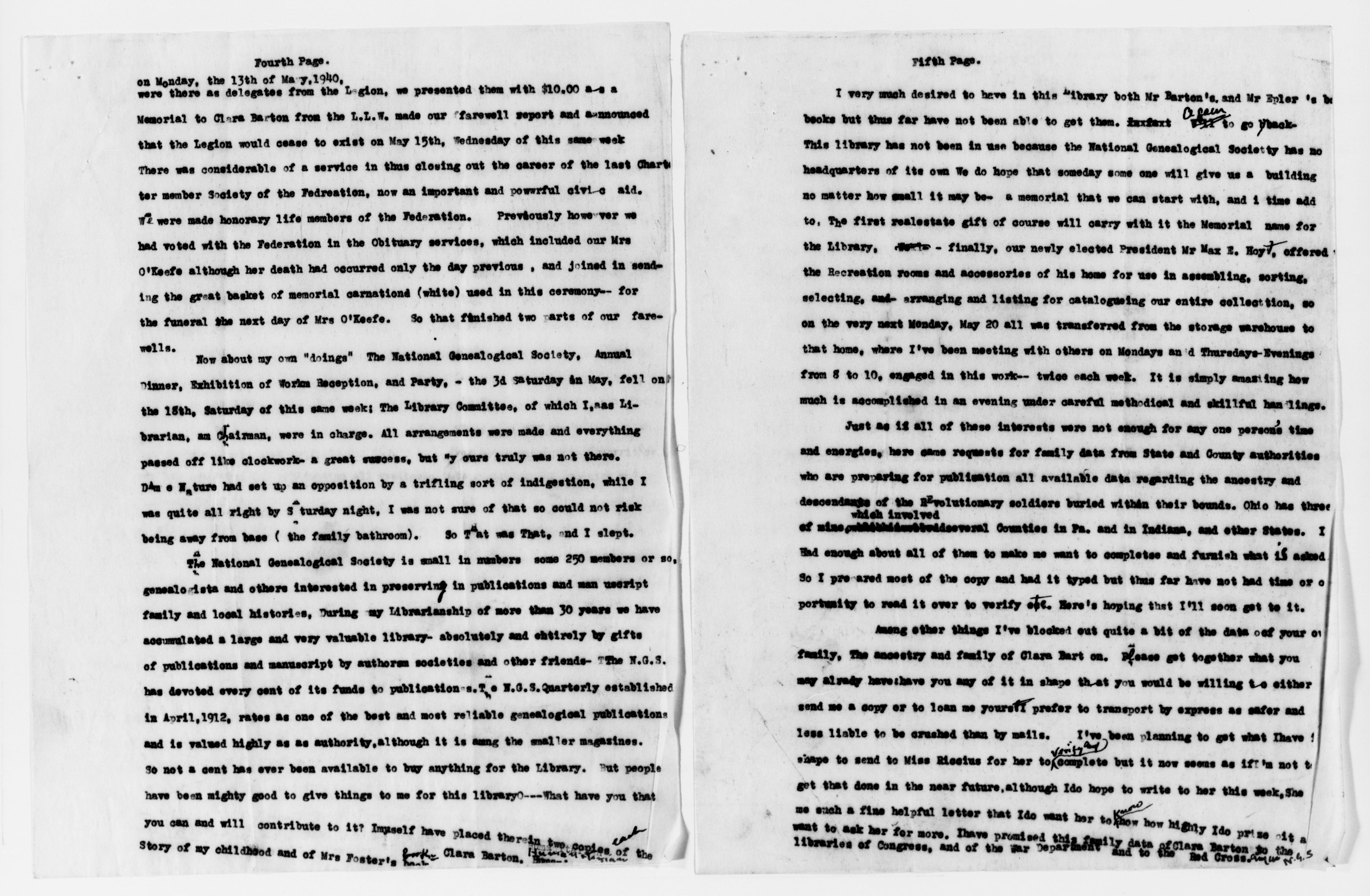 Scanned image of the current content page