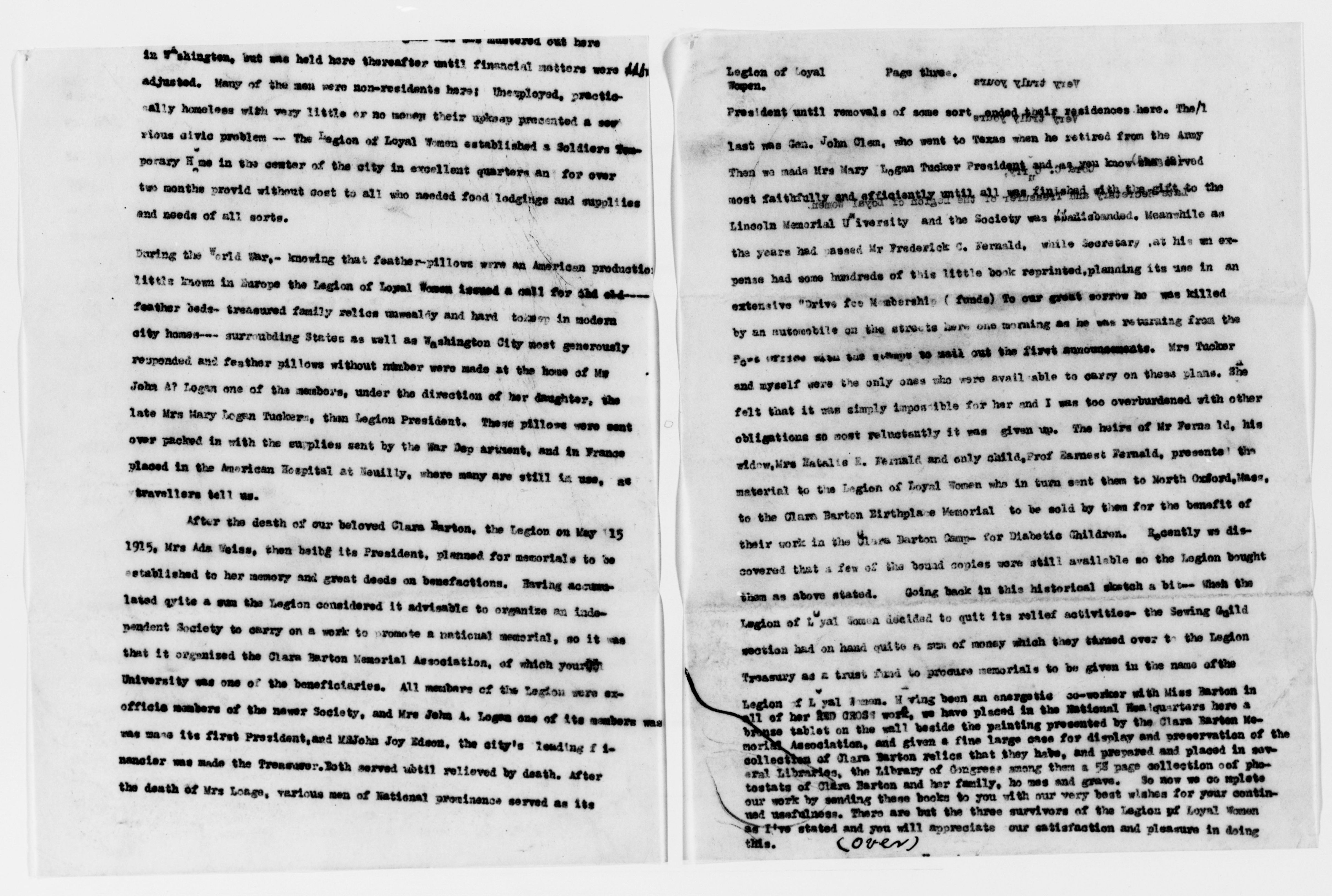 Scanned image of the current content page