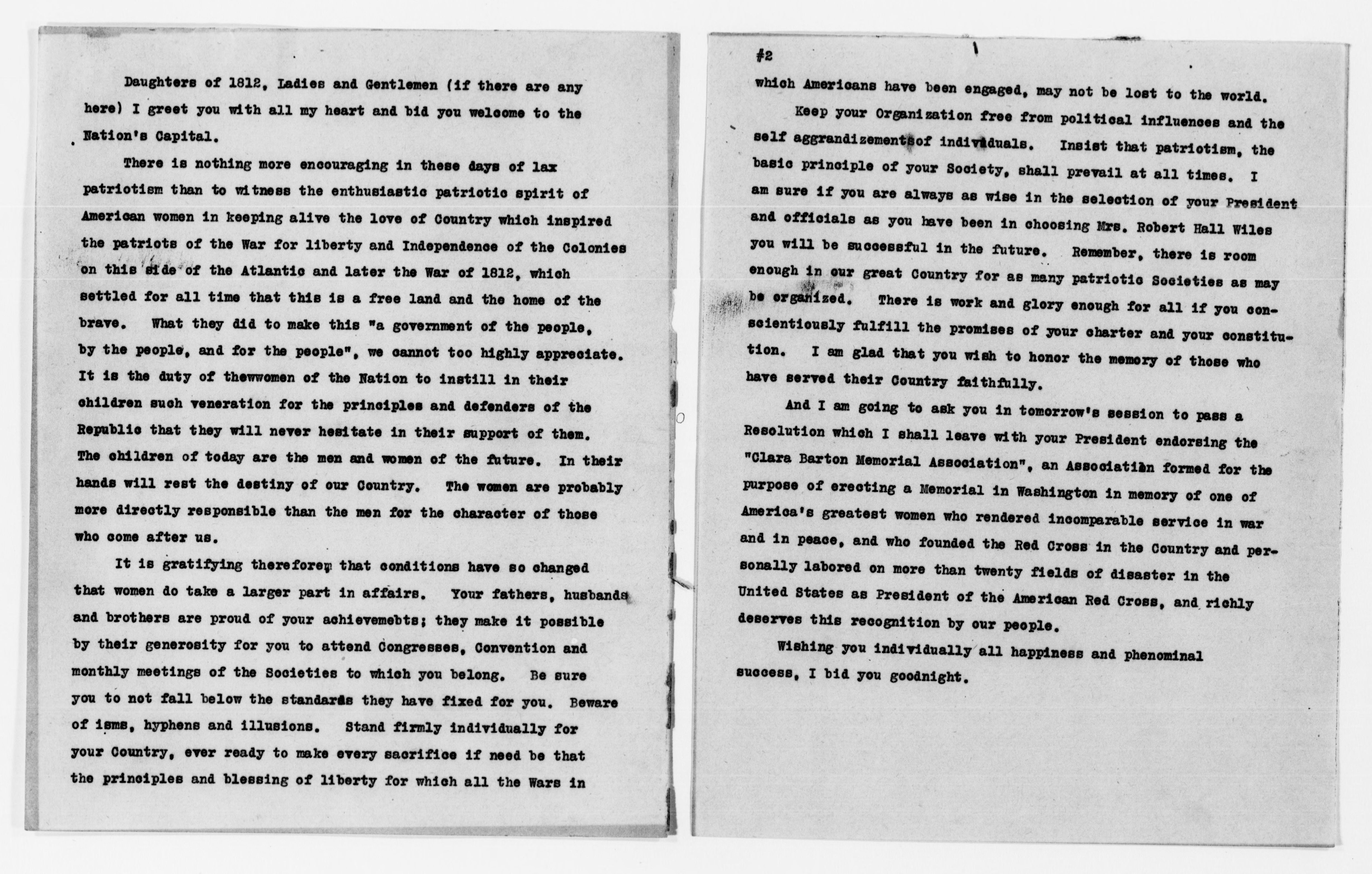 Scanned image of the current content page