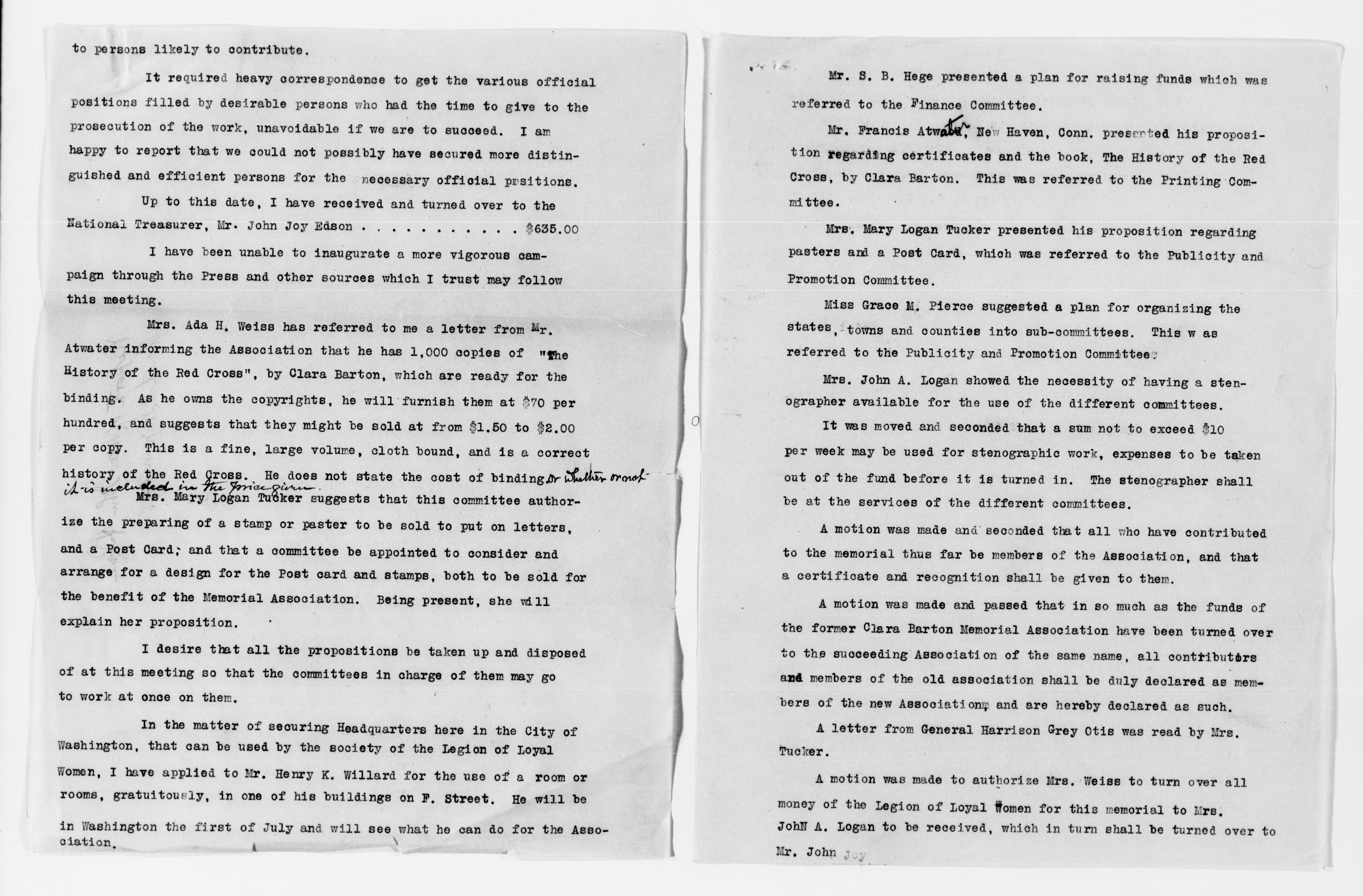 Scanned image of the current content page