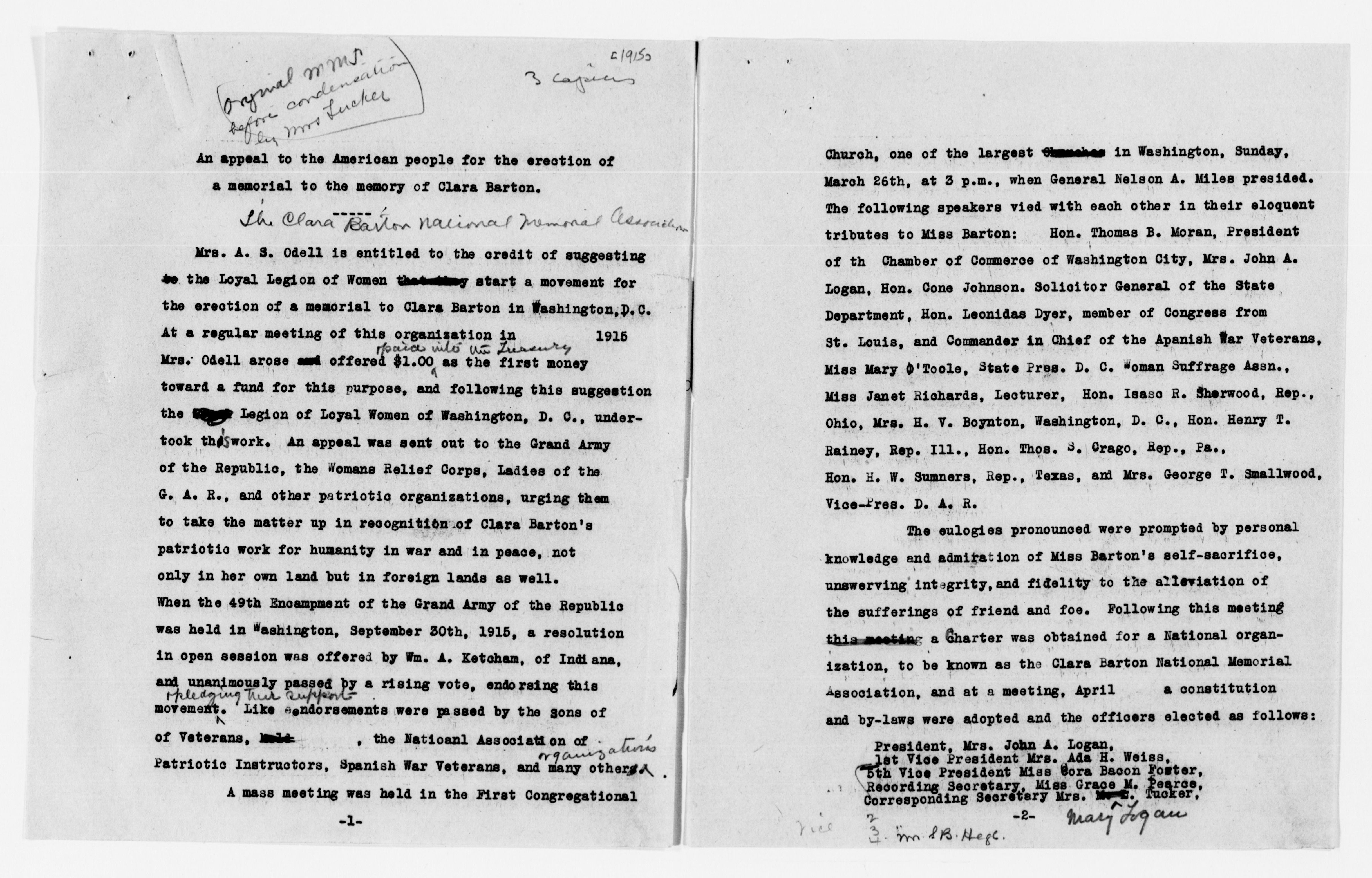 Scanned image of the current content page