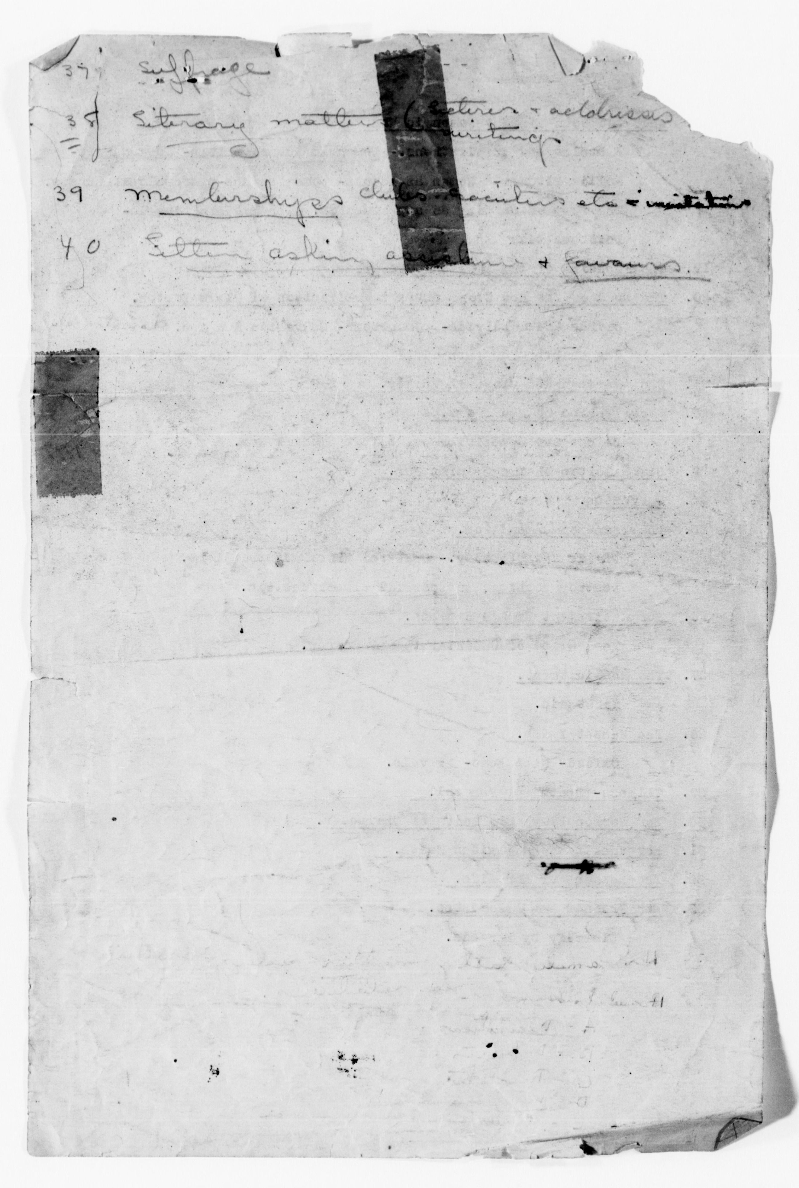 Scanned image of the current content page