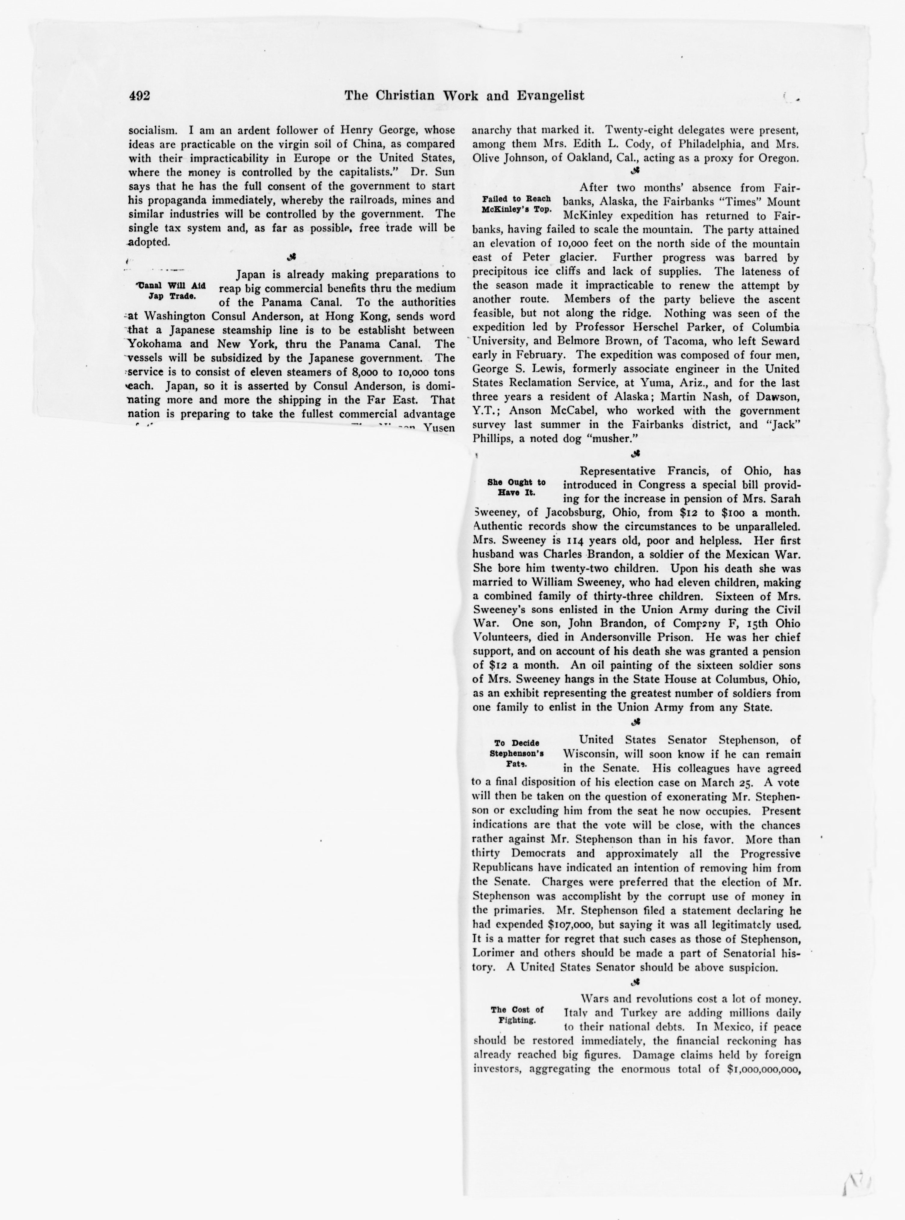 Scanned image of the current content page