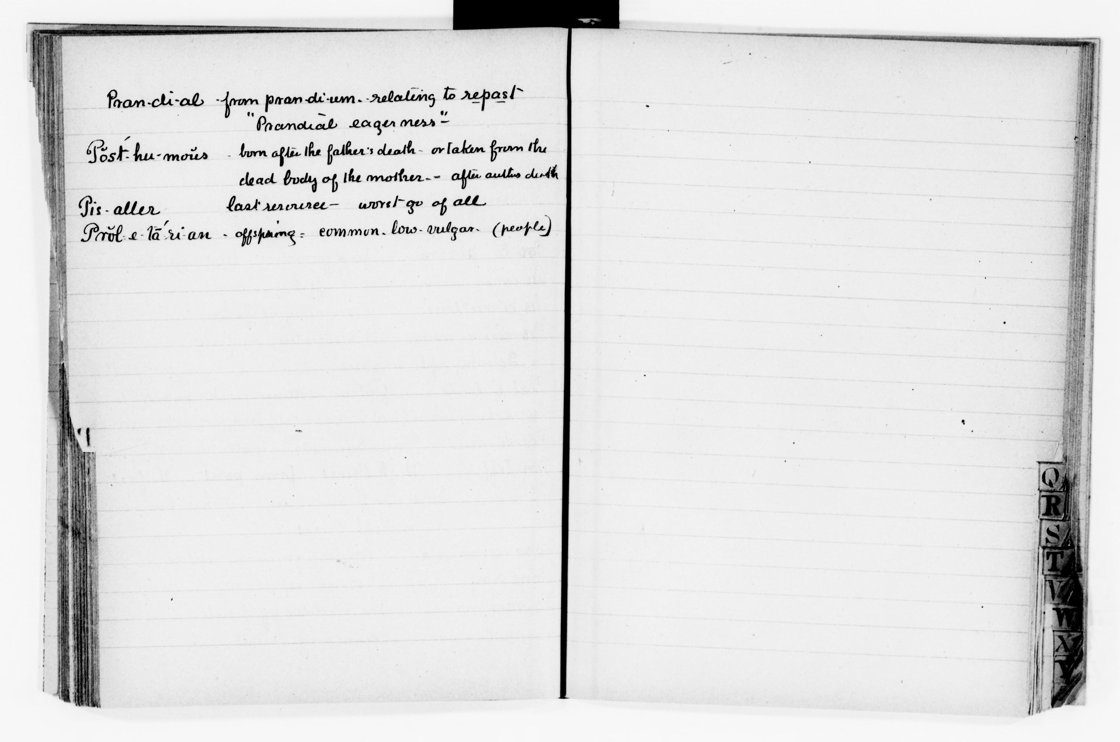 Scanned image of the current content page