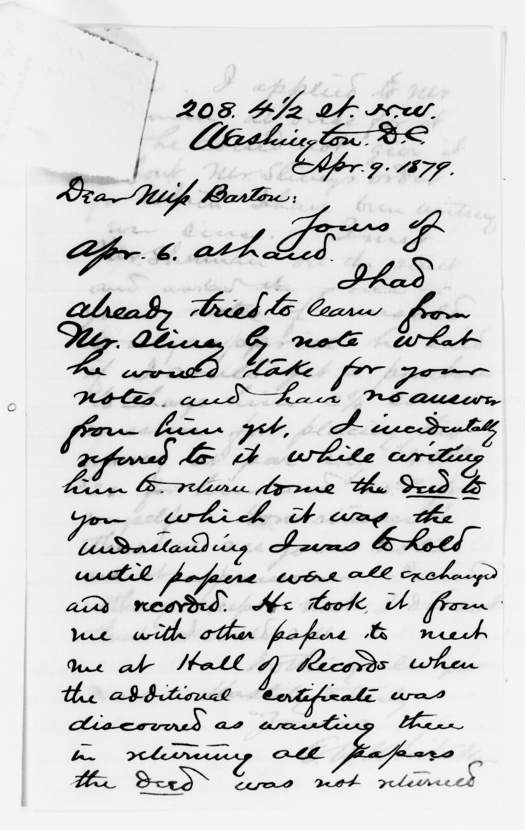 Scanned image of the current content page