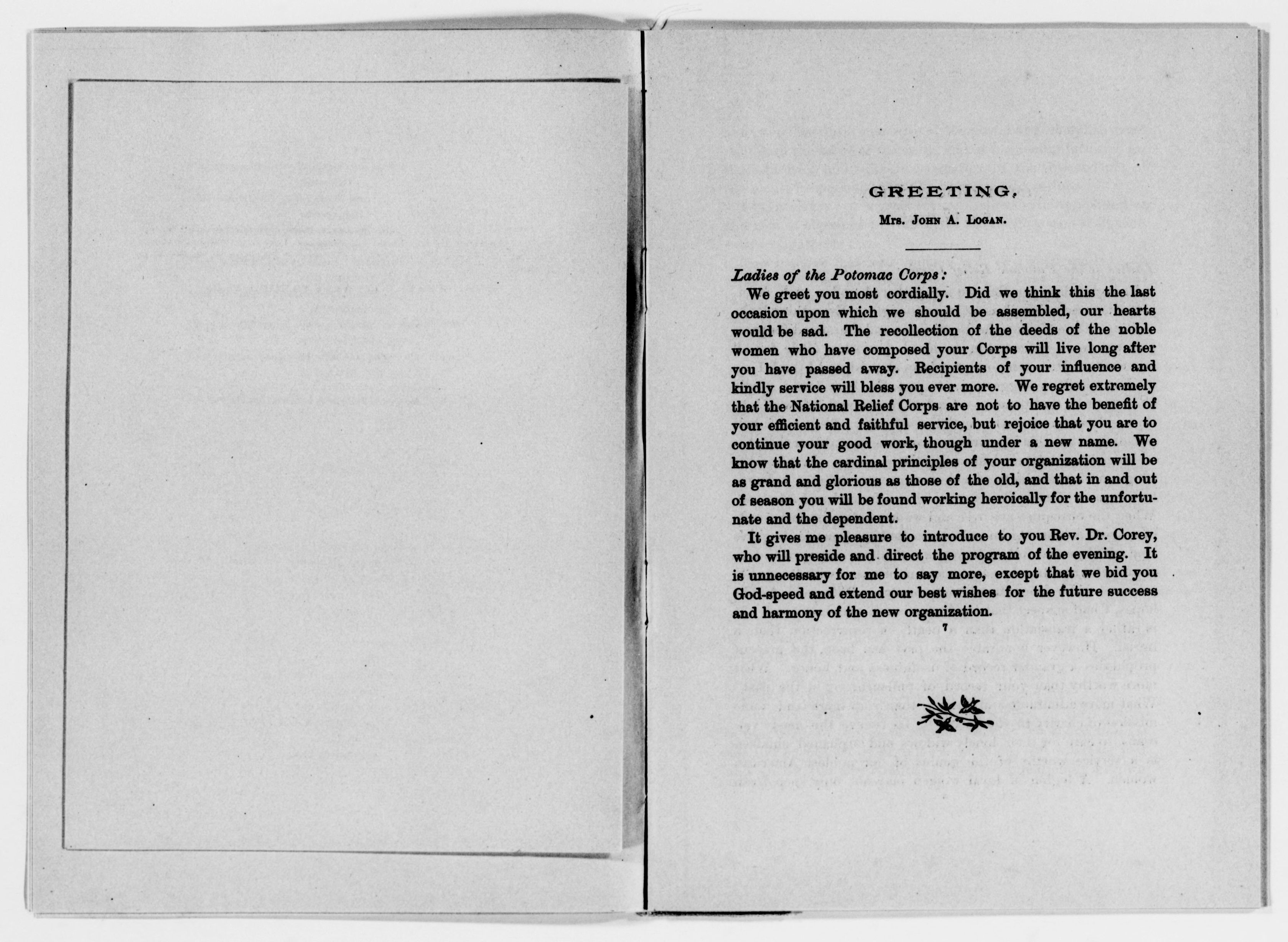 Scanned image of the current content page