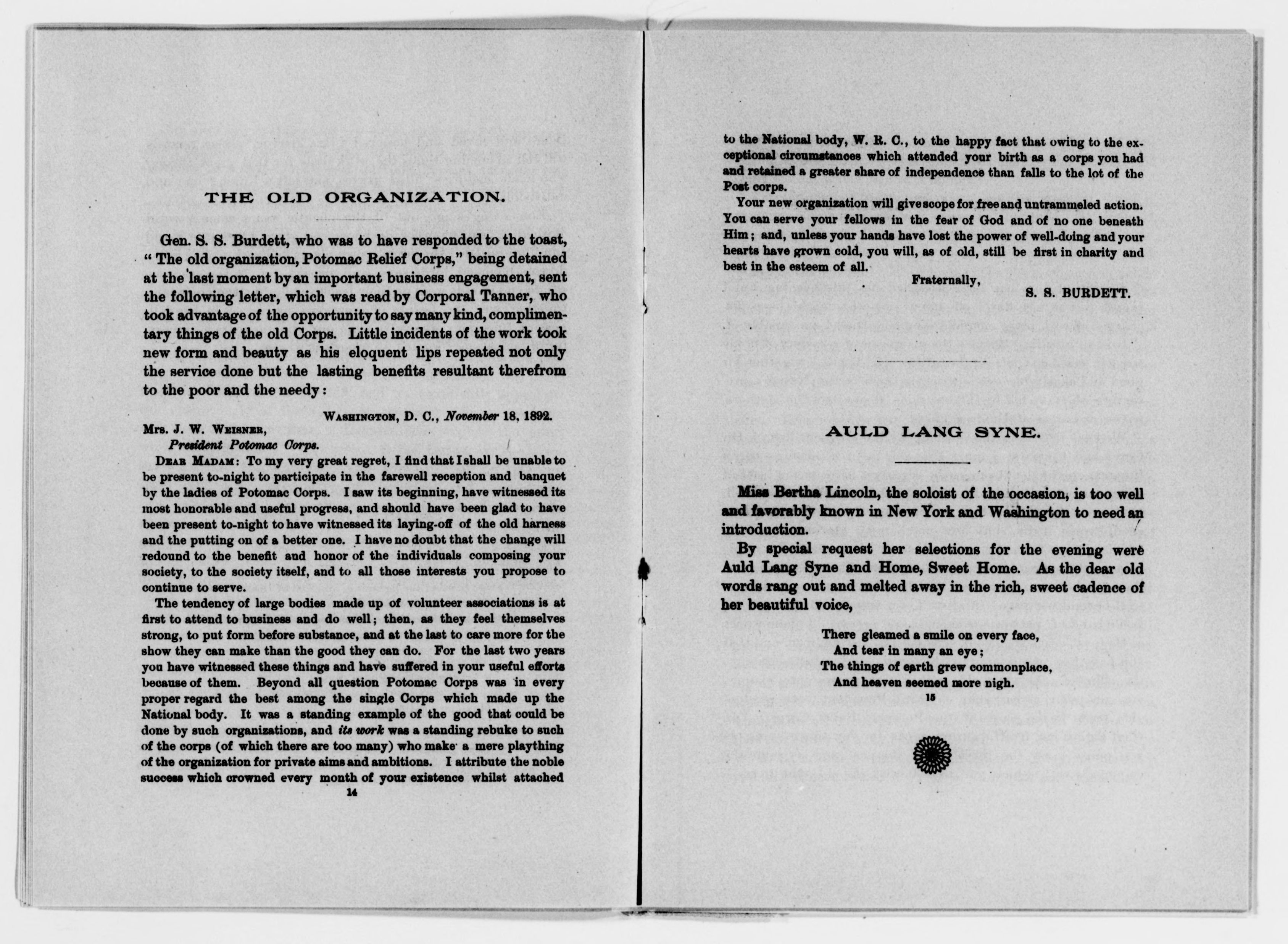 Scanned image of the current content page