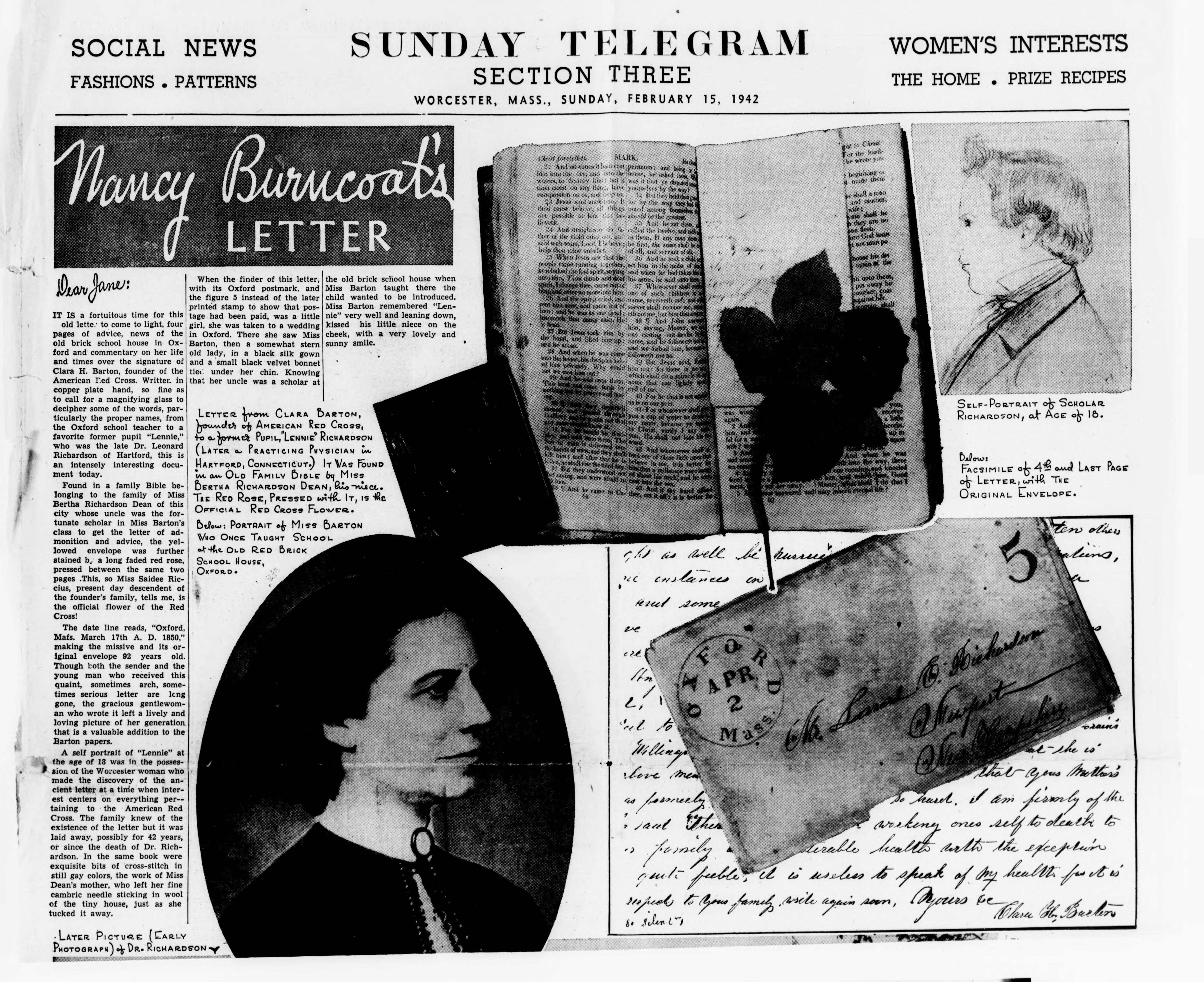 Scanned image of the current content page