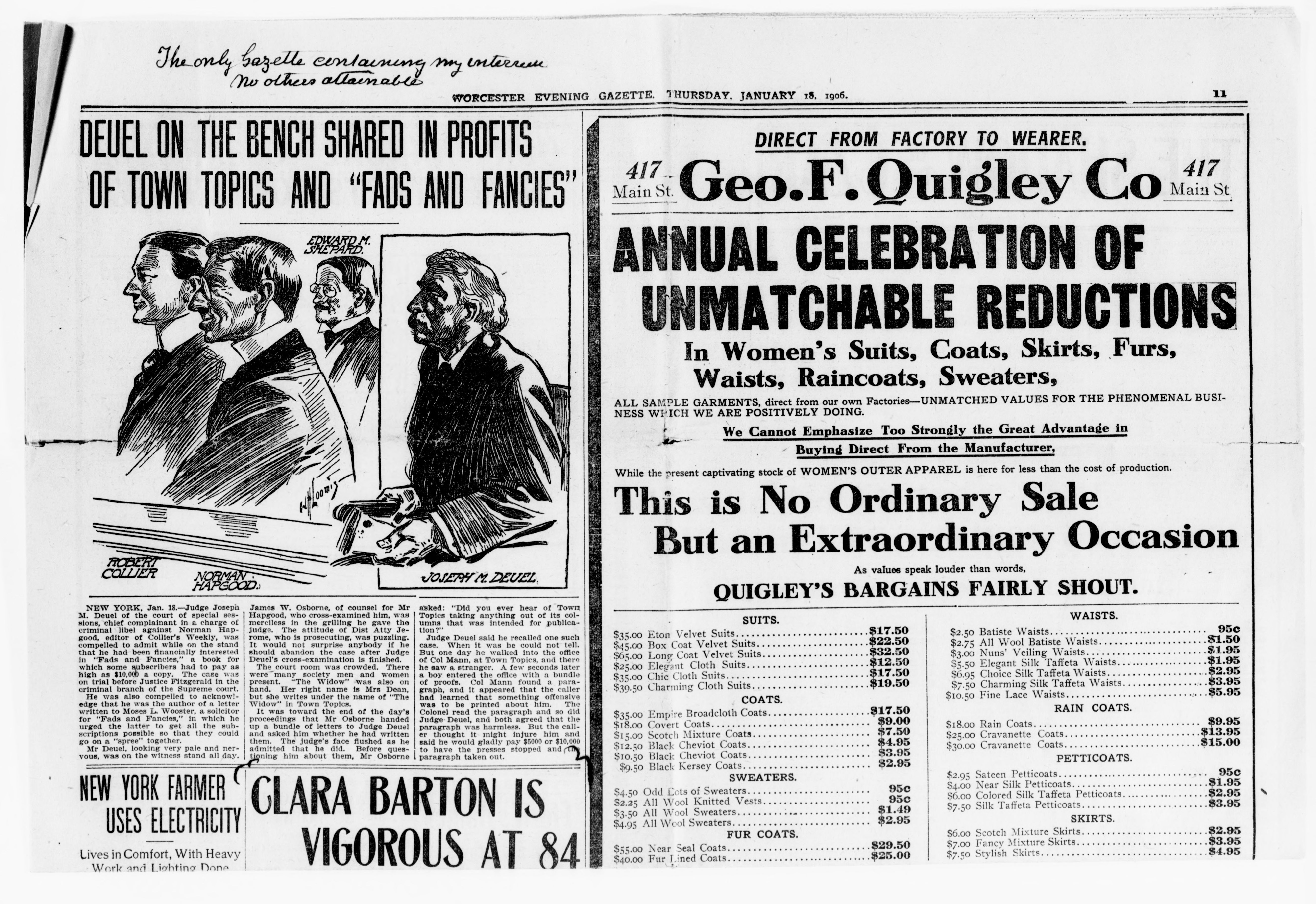 Scanned image of the current content page