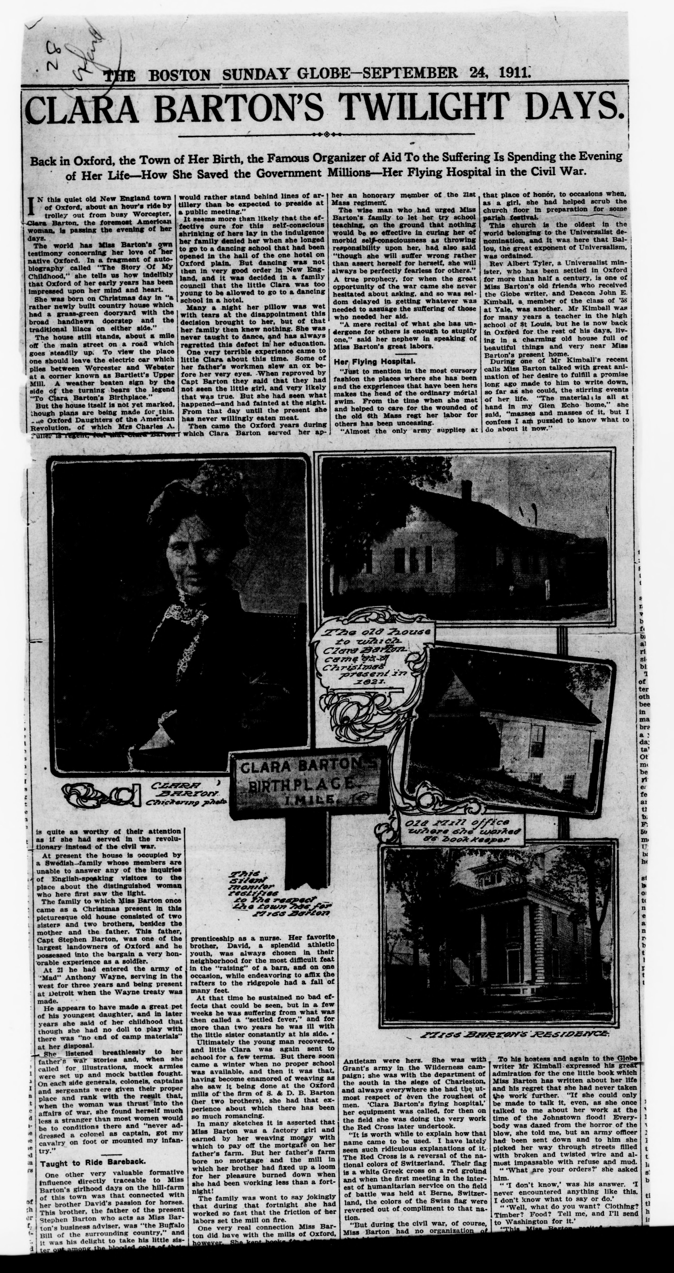 Scanned image of the current content page