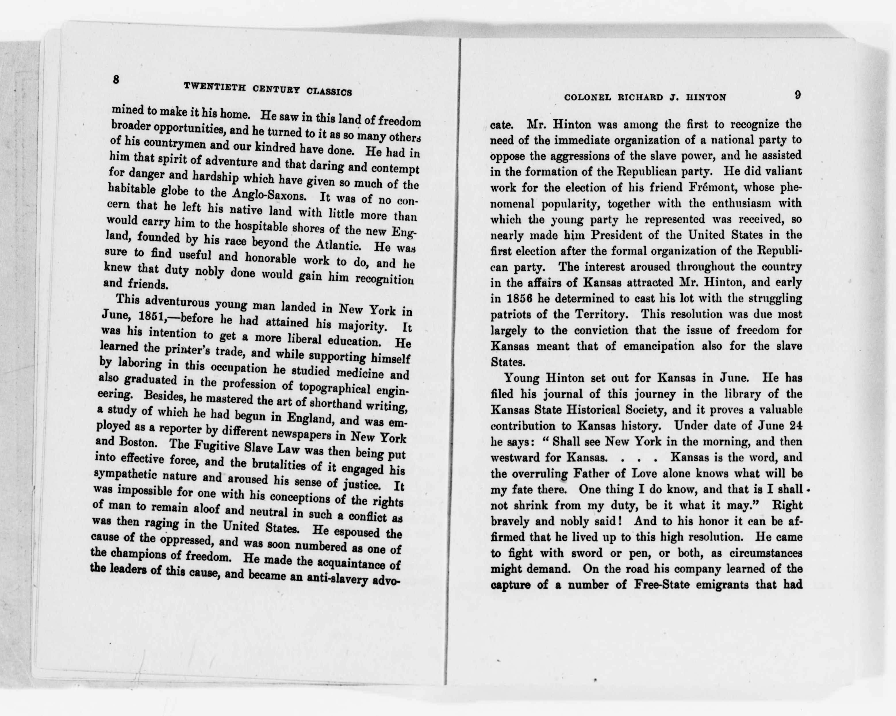 Scanned image of the current content page