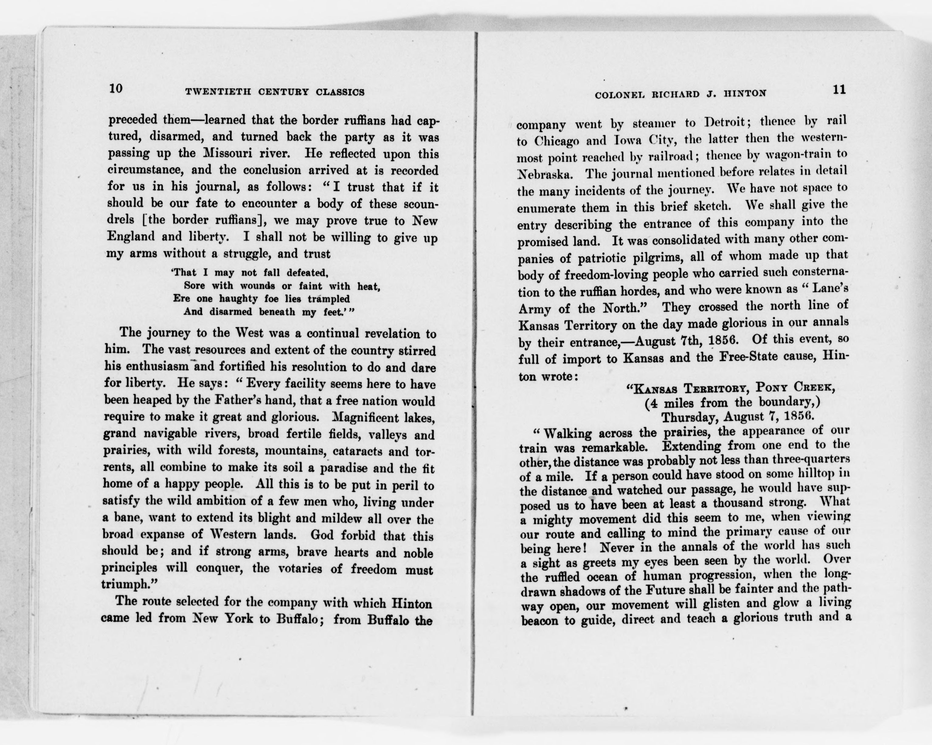 Scanned image of the current content page