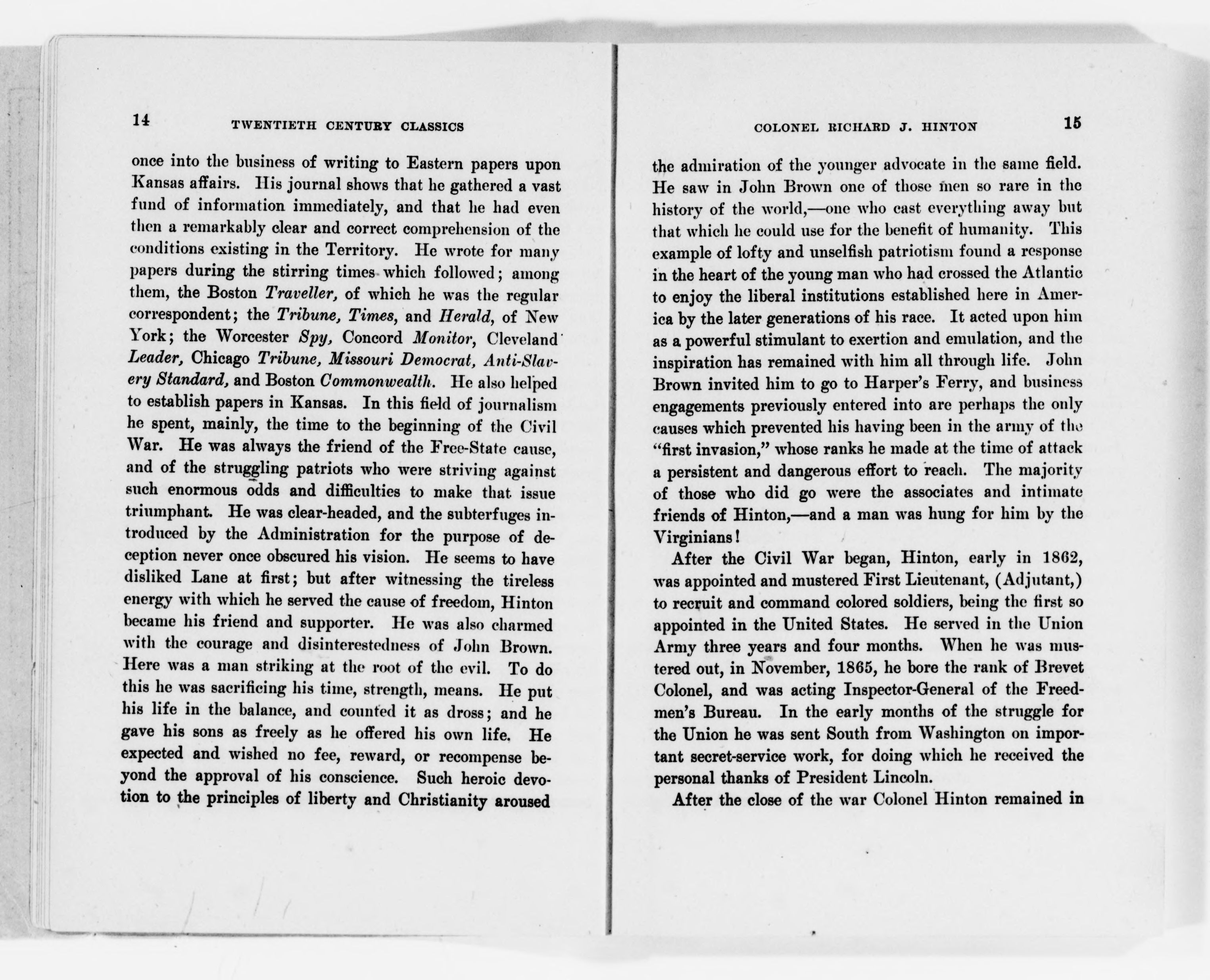 Scanned image of the current content page