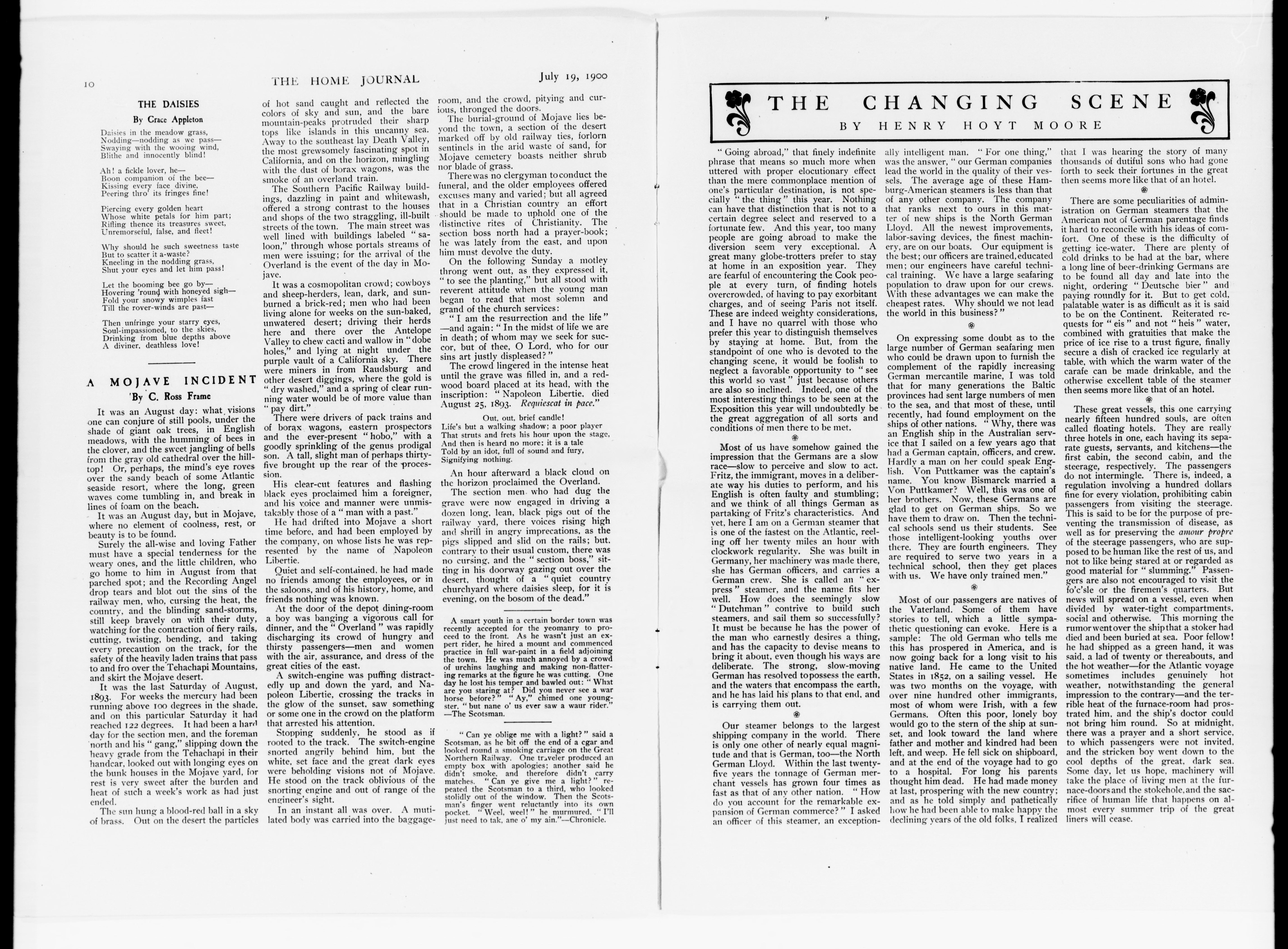 Scanned image of the current content page