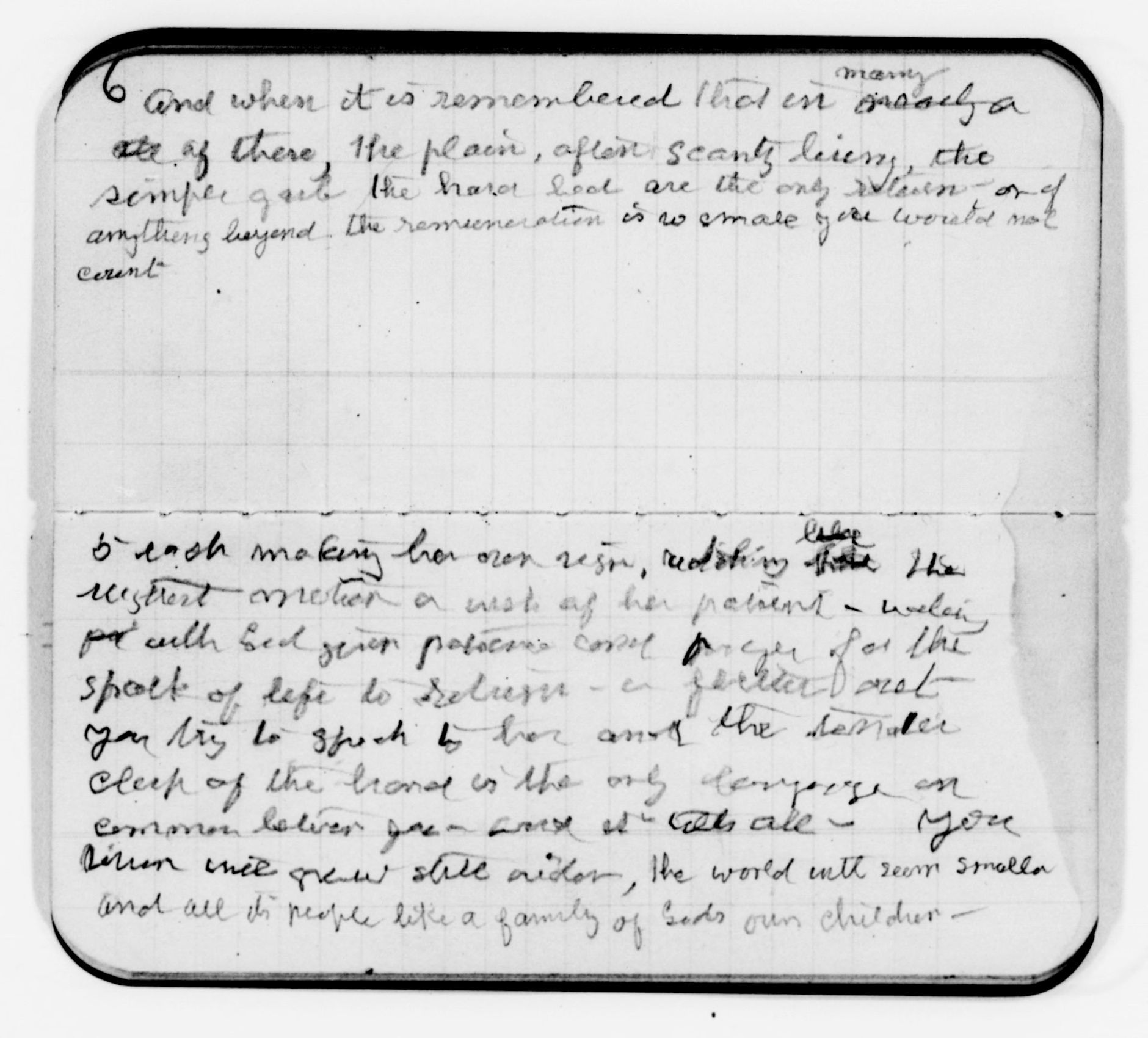 Scanned image of the current content page