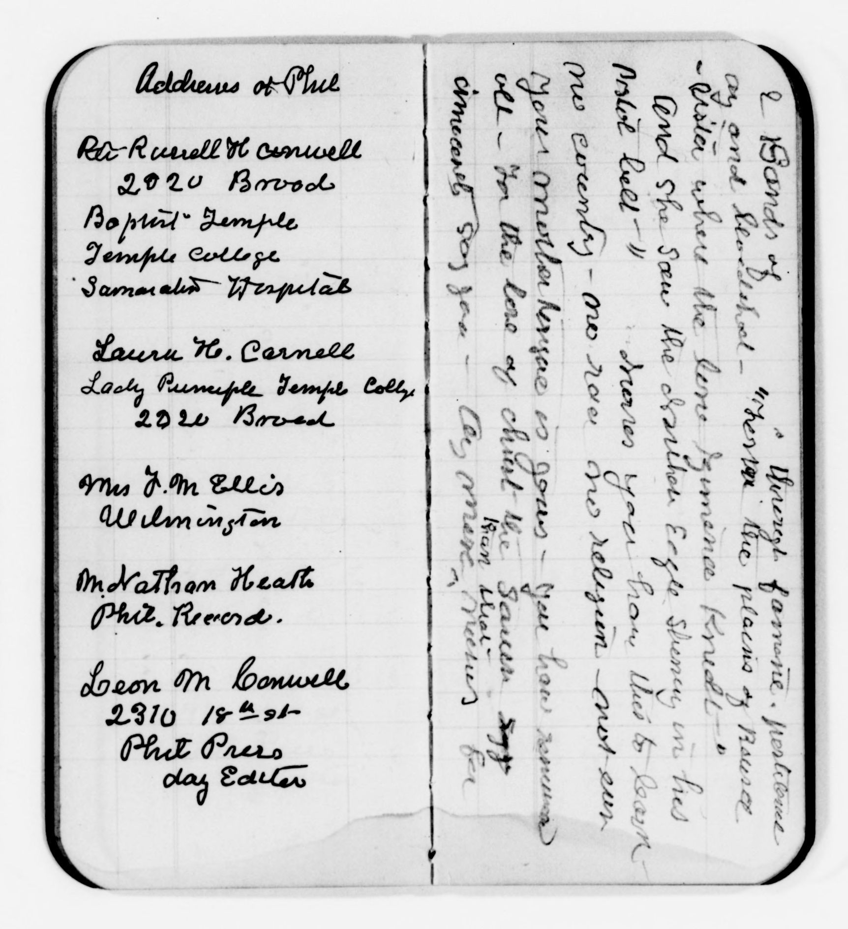 Scanned image of the current content page
