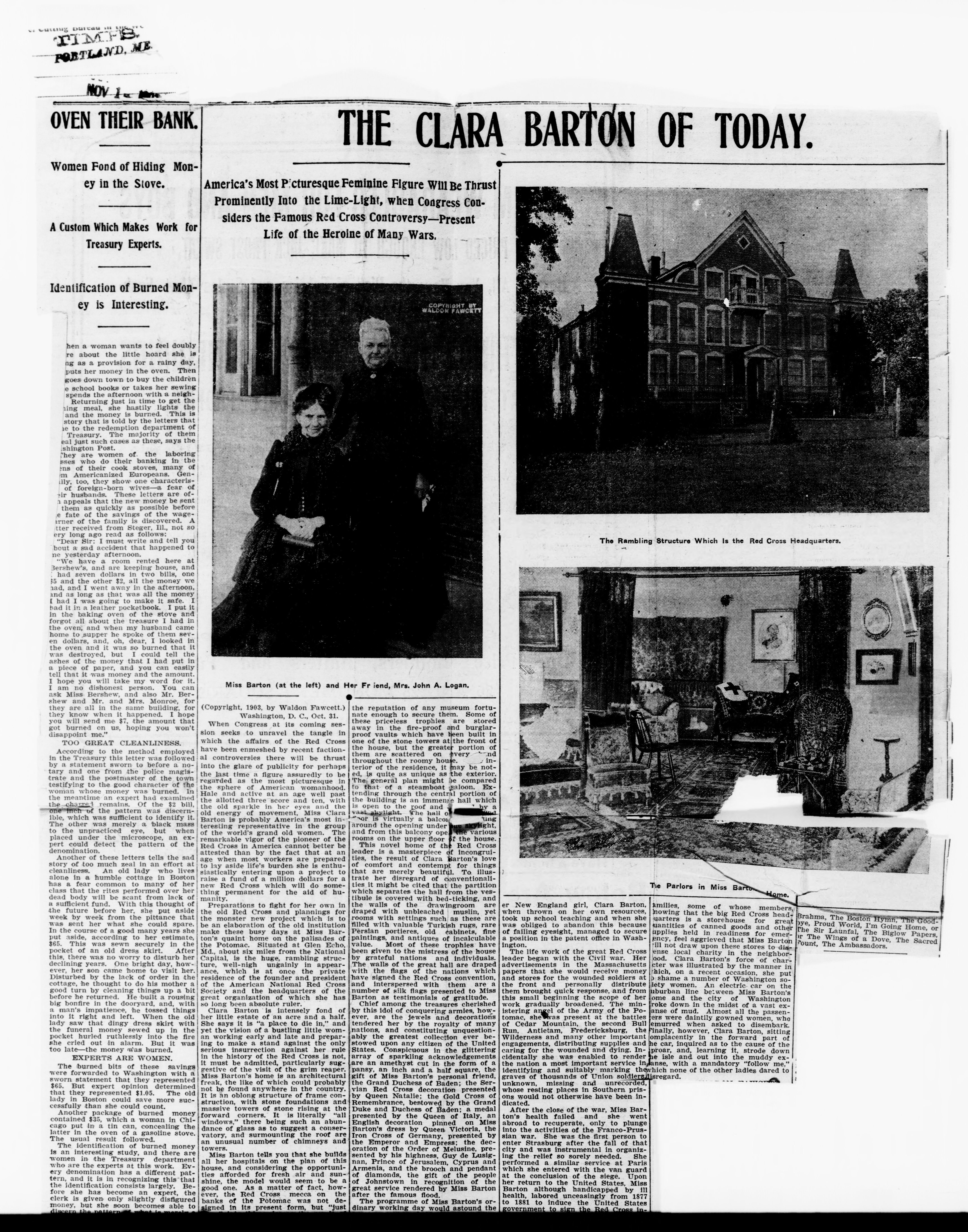 Scanned image of the current content page