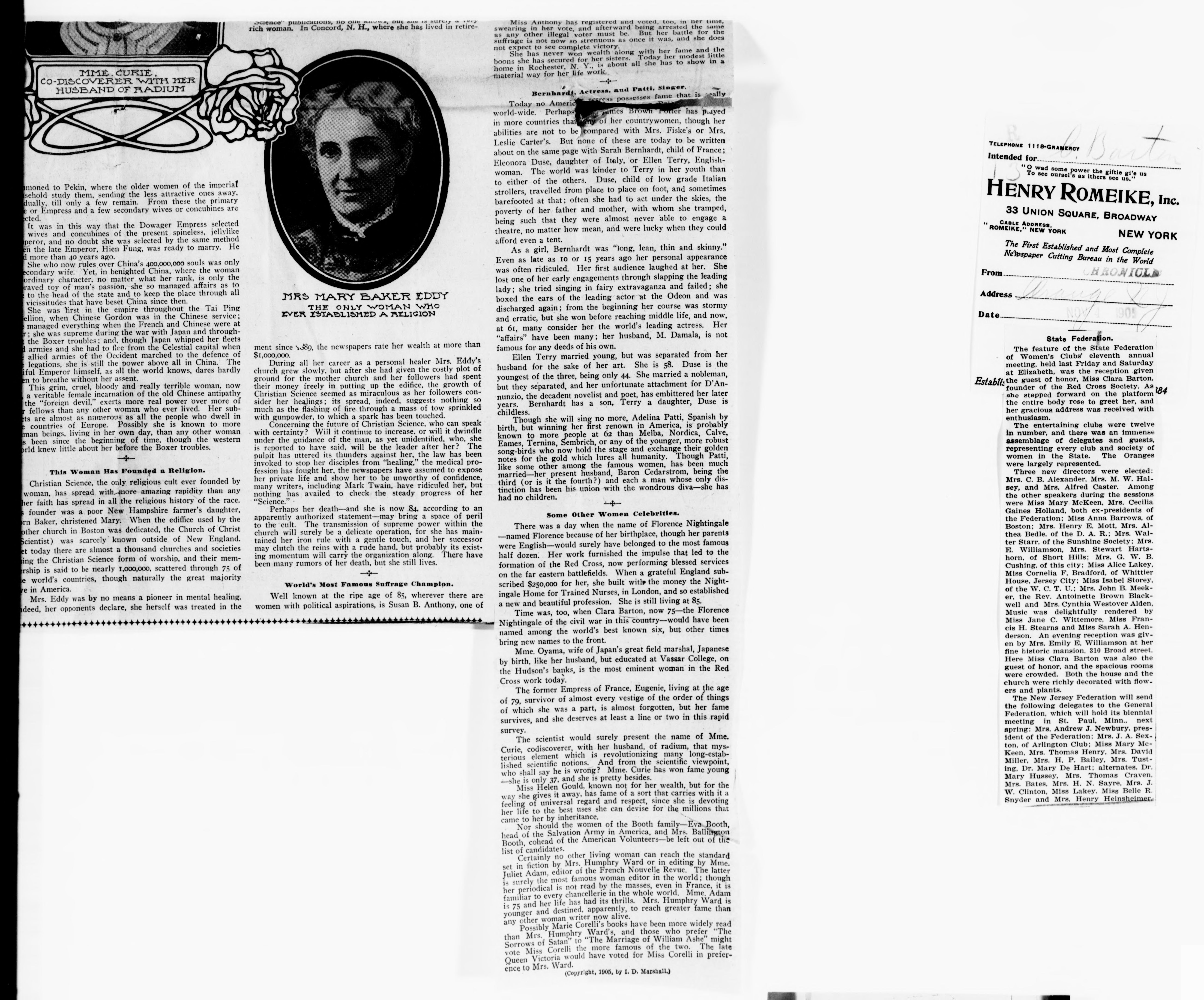 Scanned image of the current content page