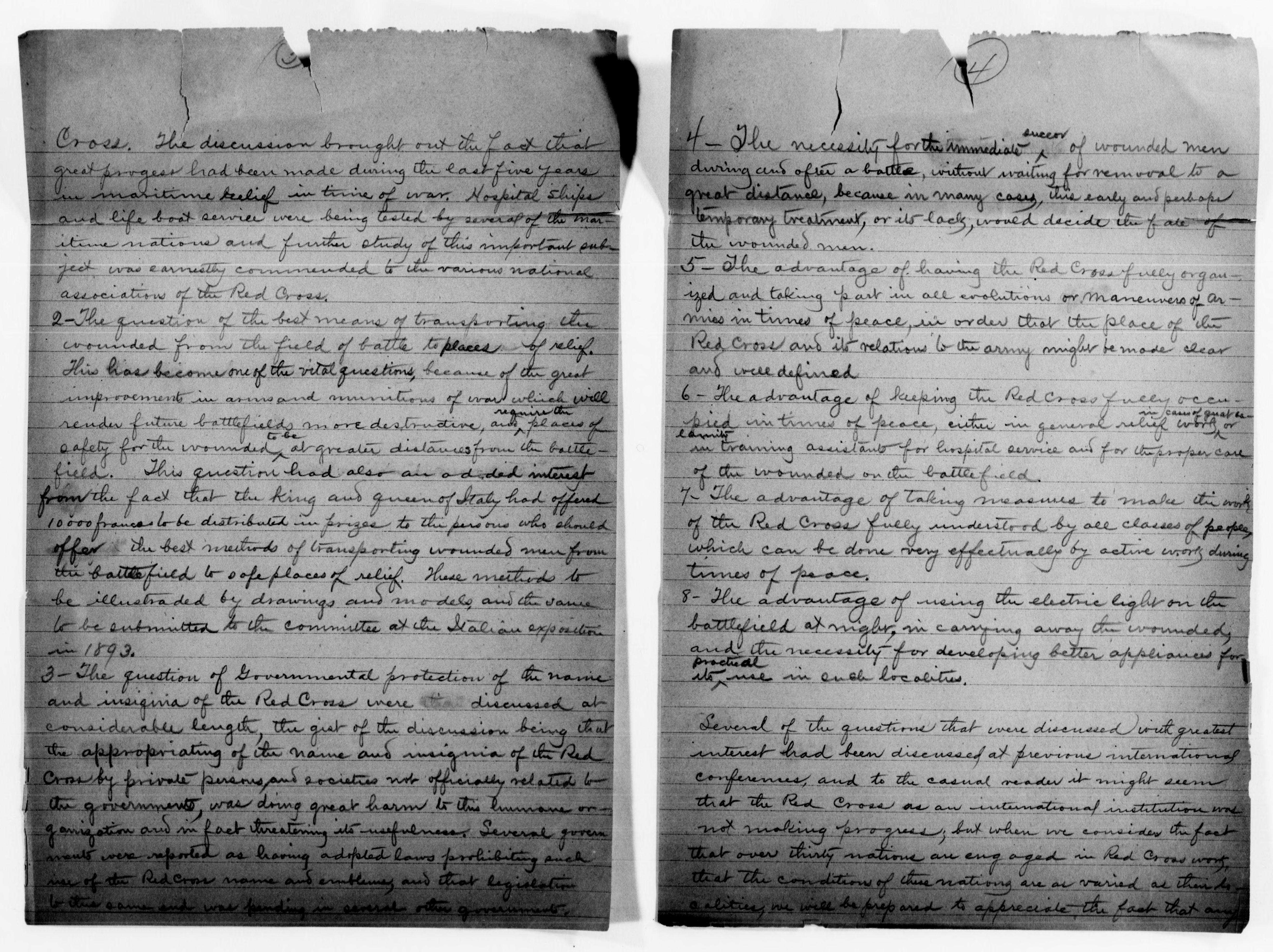 Scanned image of the current content page