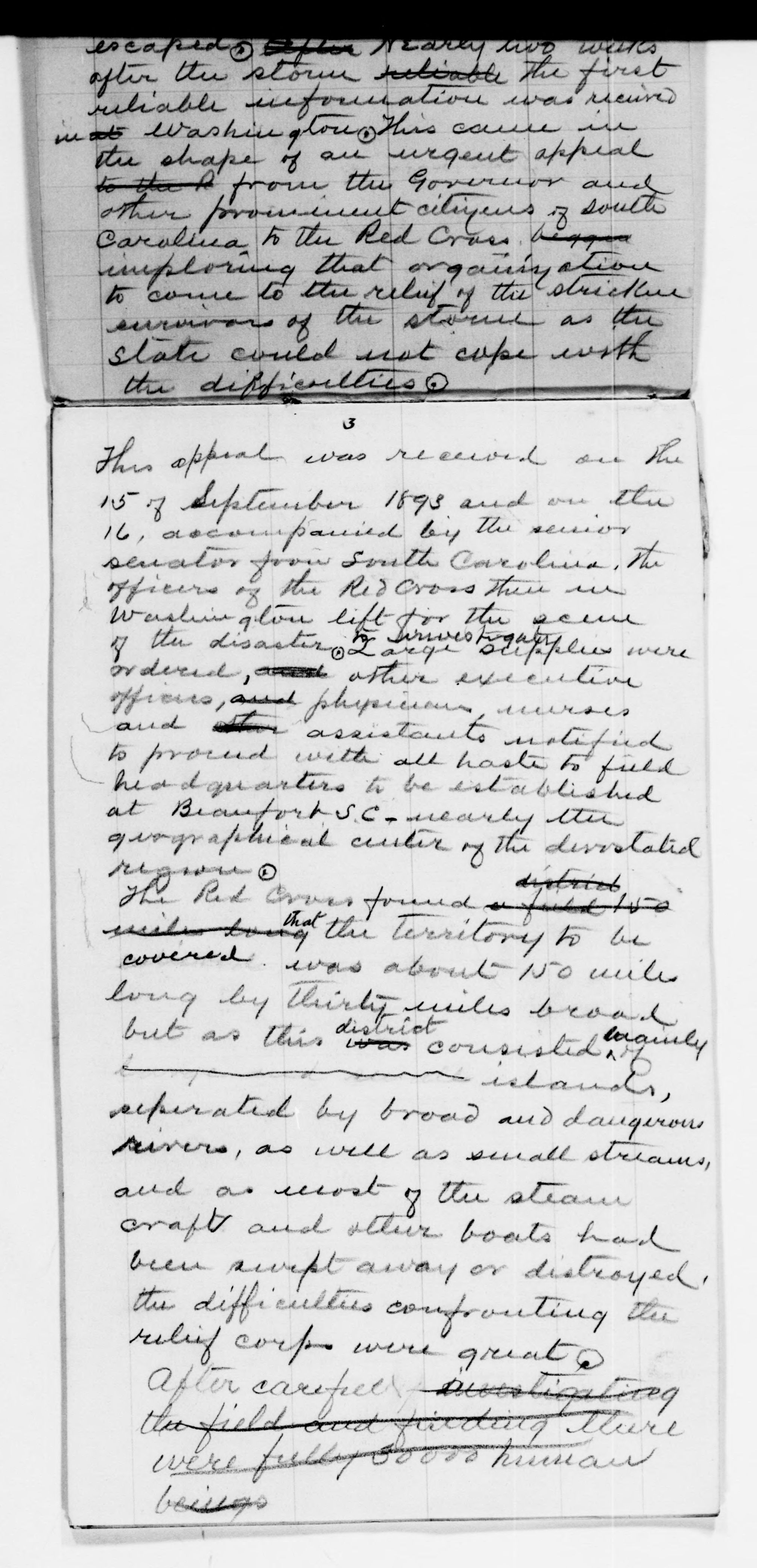 Scanned image of the current content page