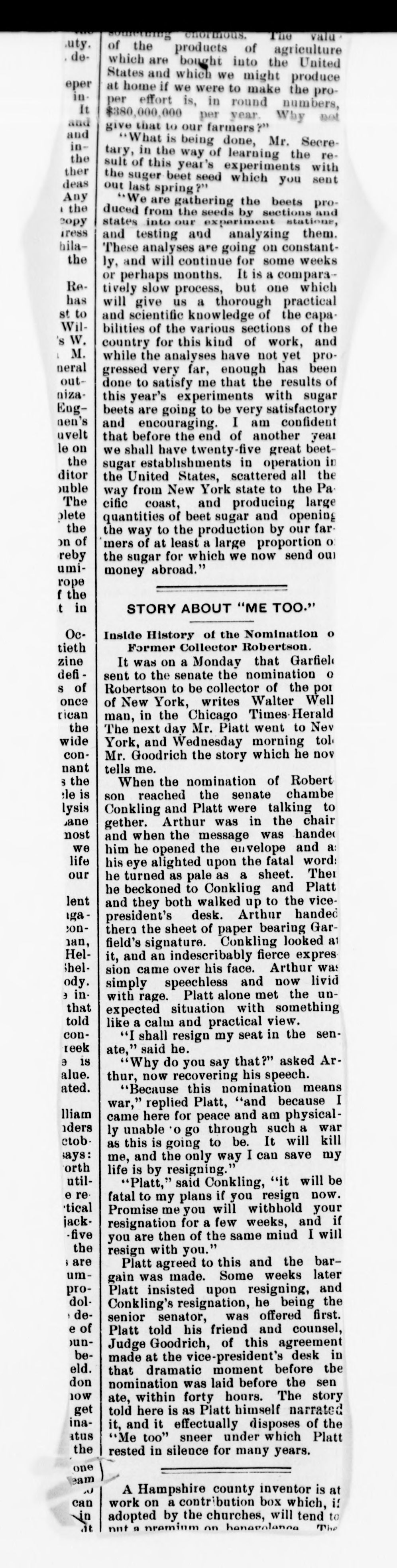 Scanned image of the current content page