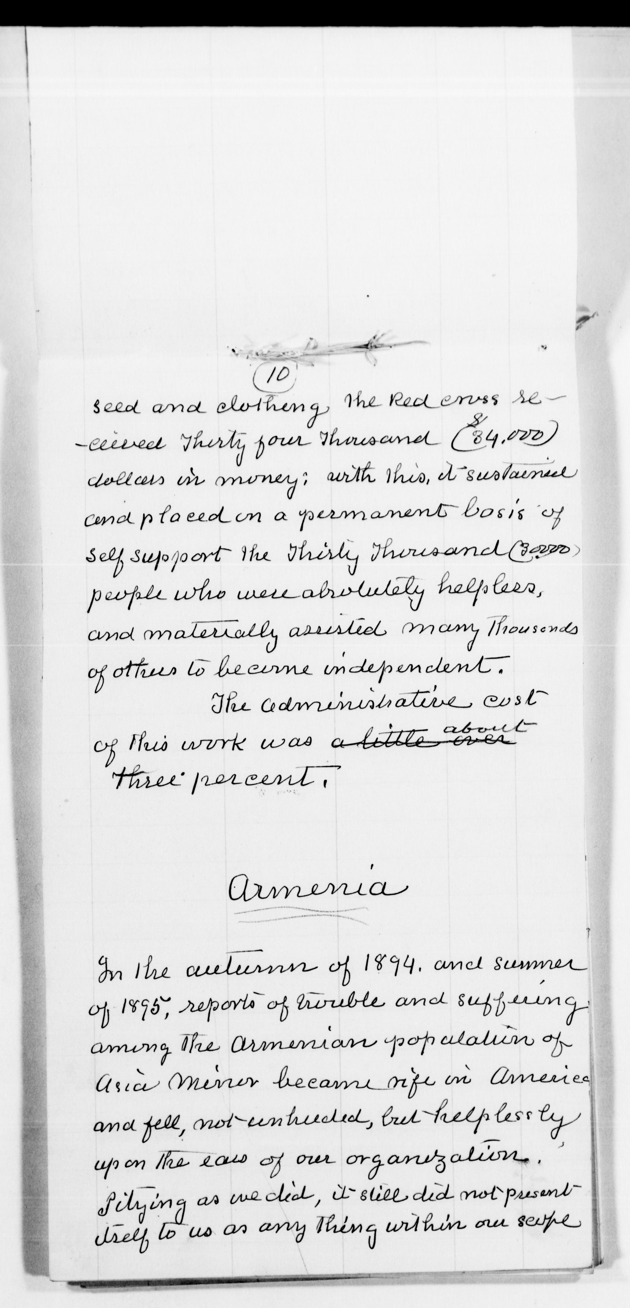 Scanned image of the current content page