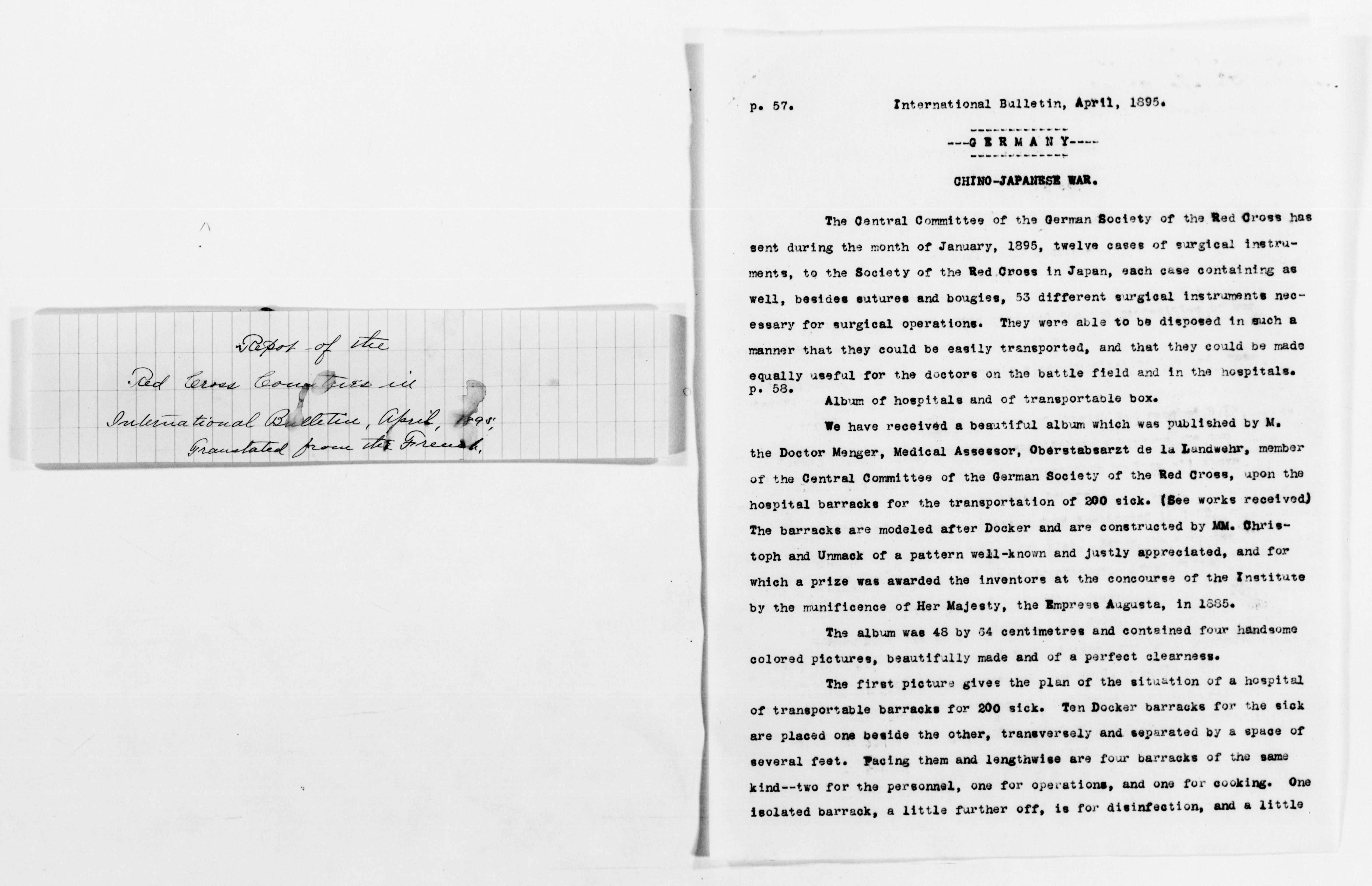 Scanned image of the current content page