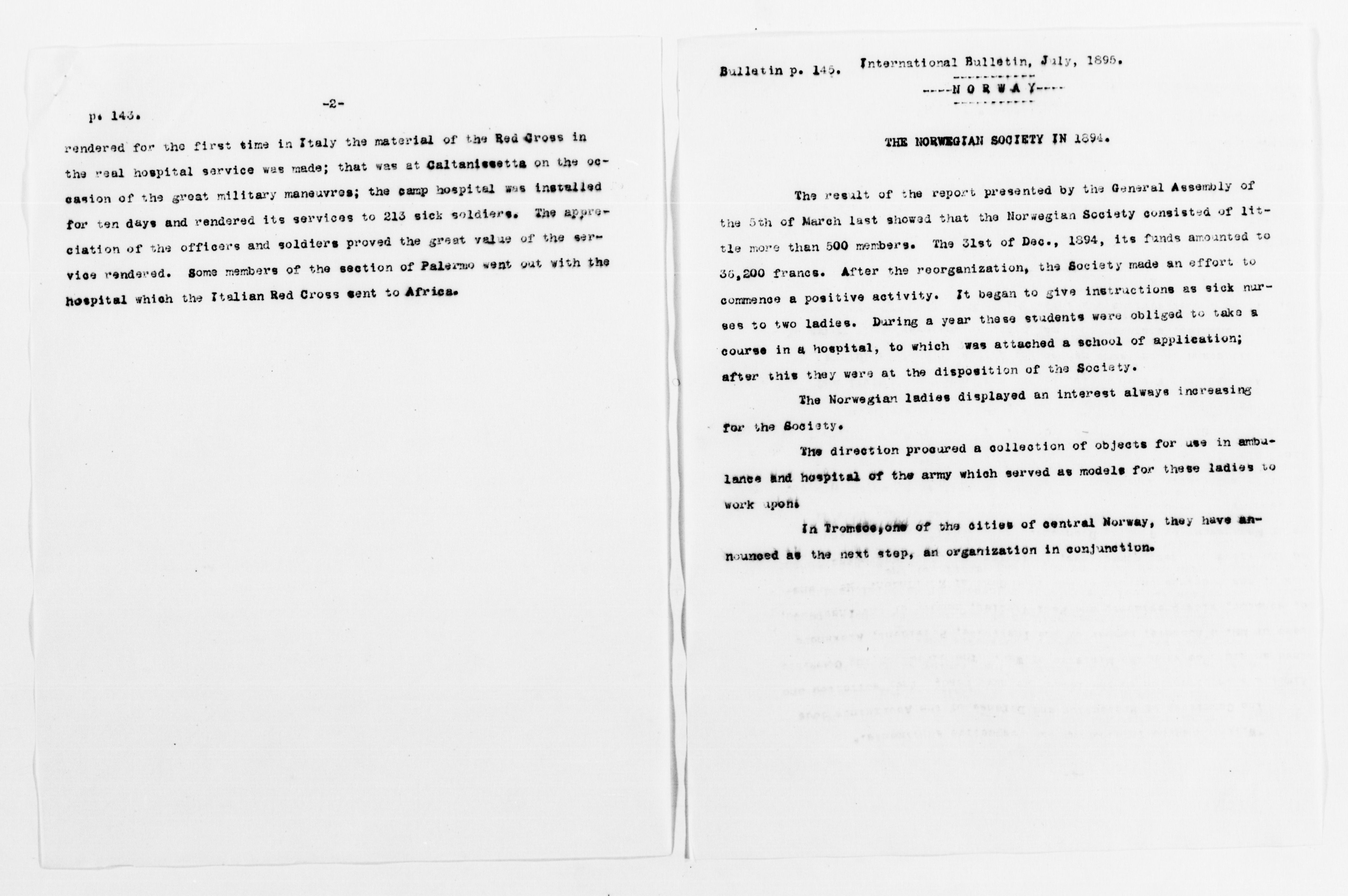 Scanned image of the current content page