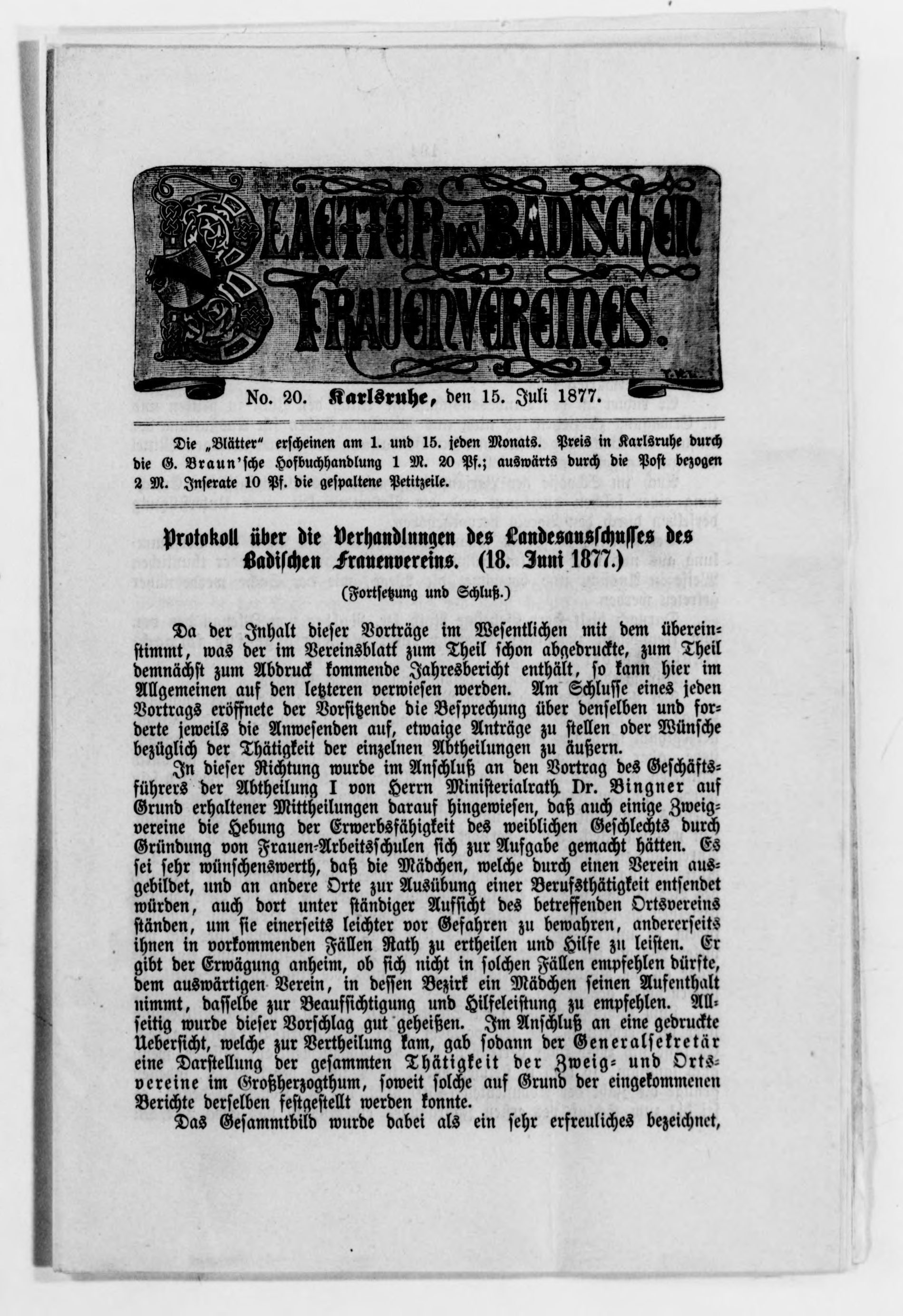 Scanned image of the current content page