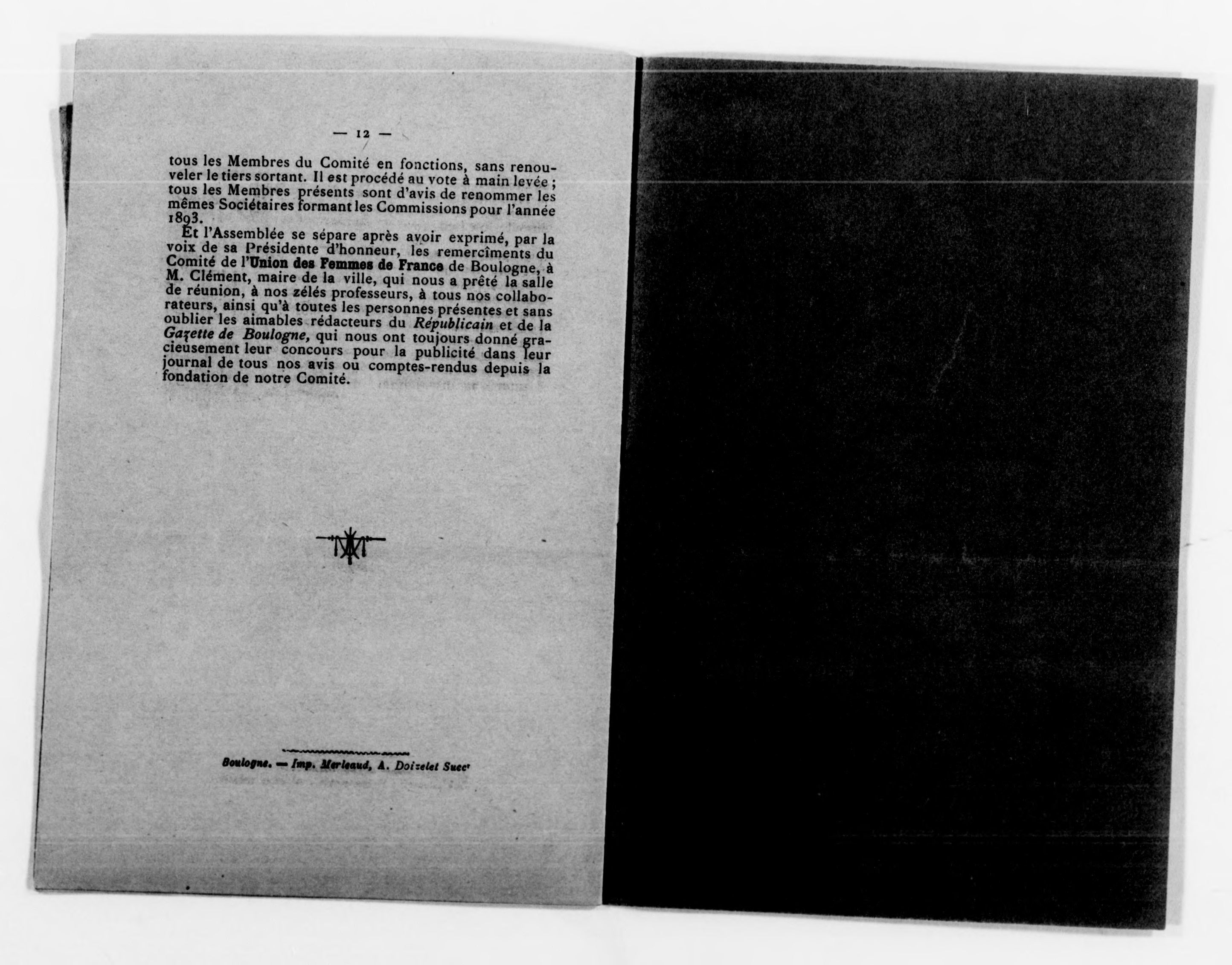 Scanned image of the current content page