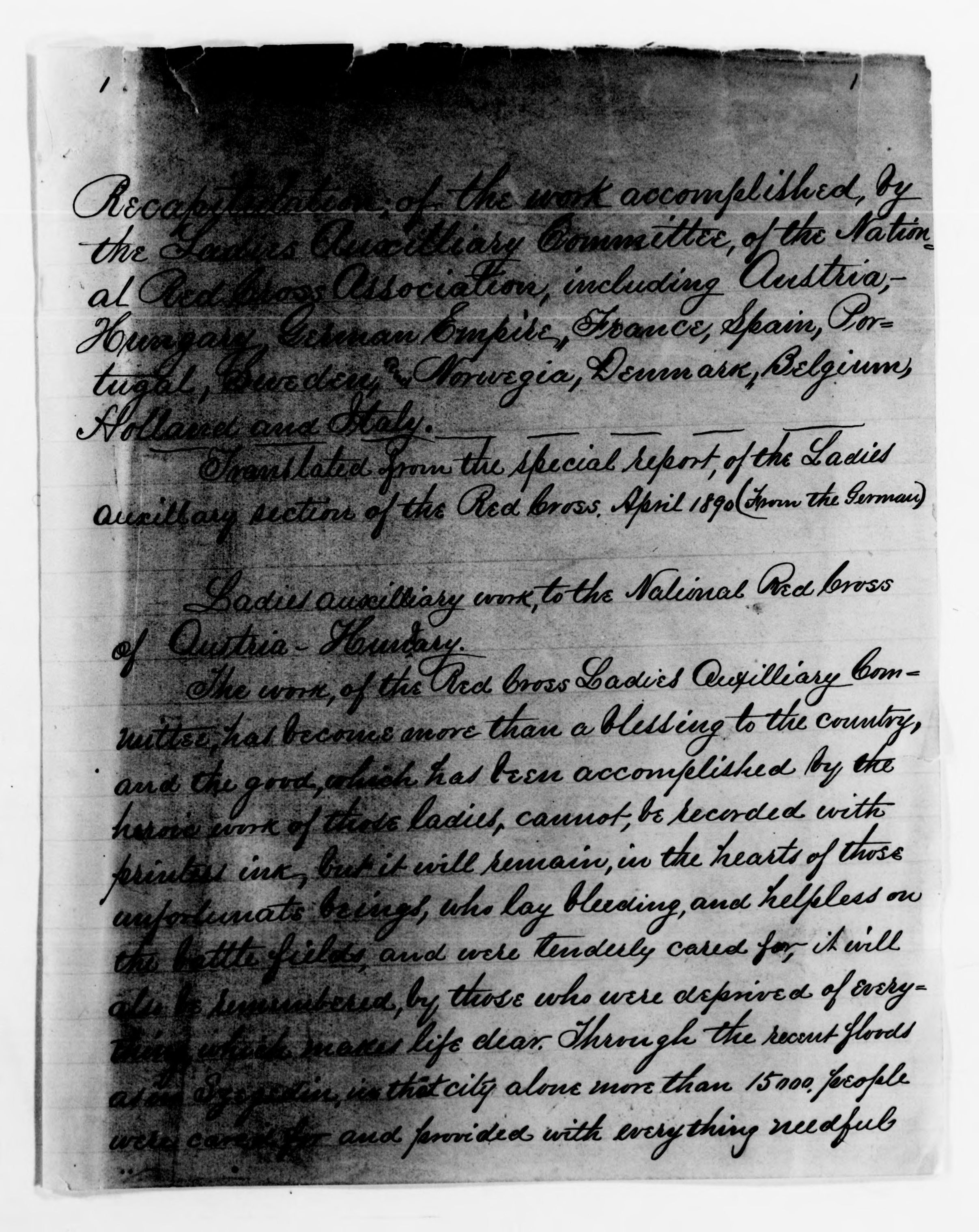 Scanned image of the current content page