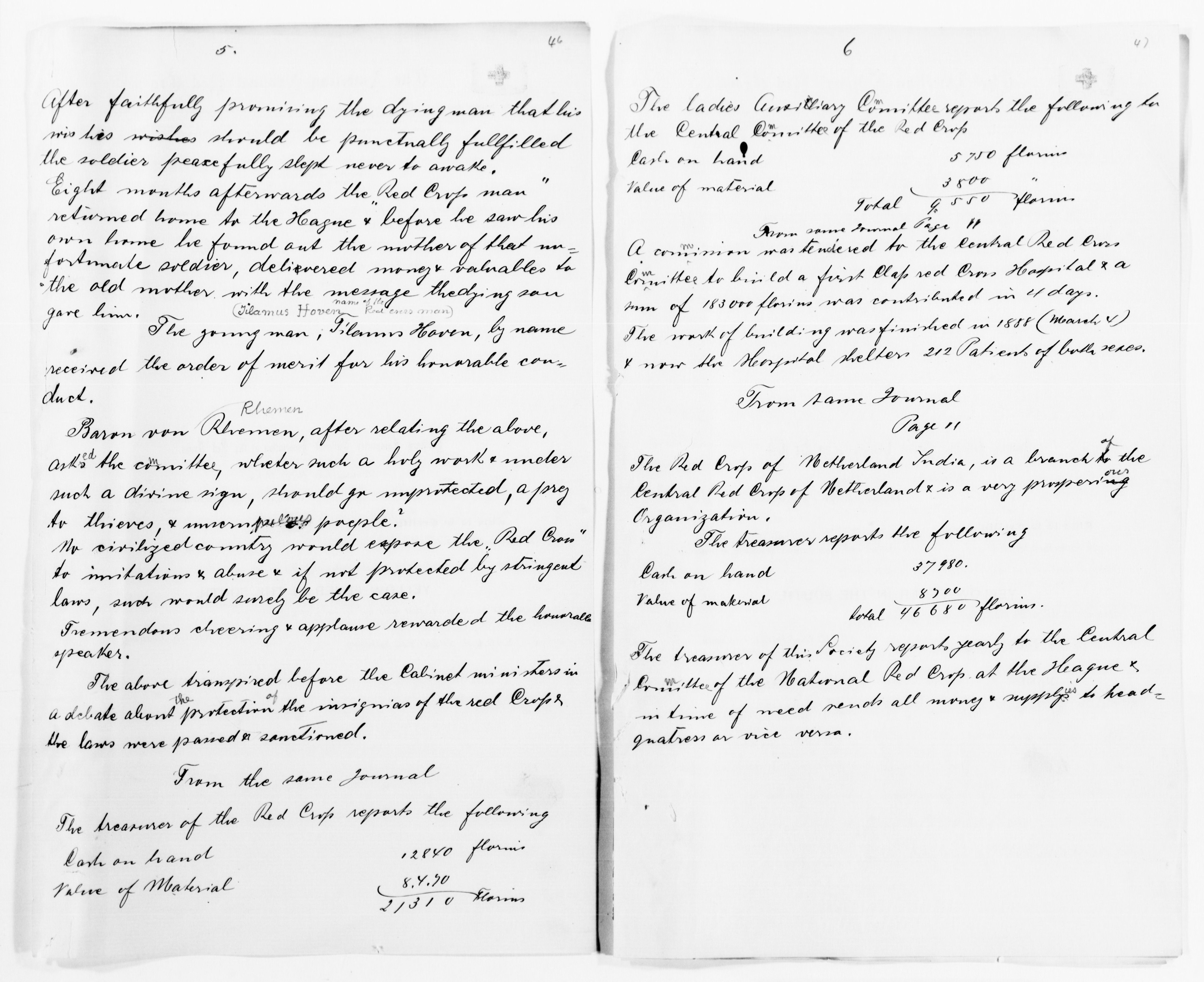 Scanned image of the current content page