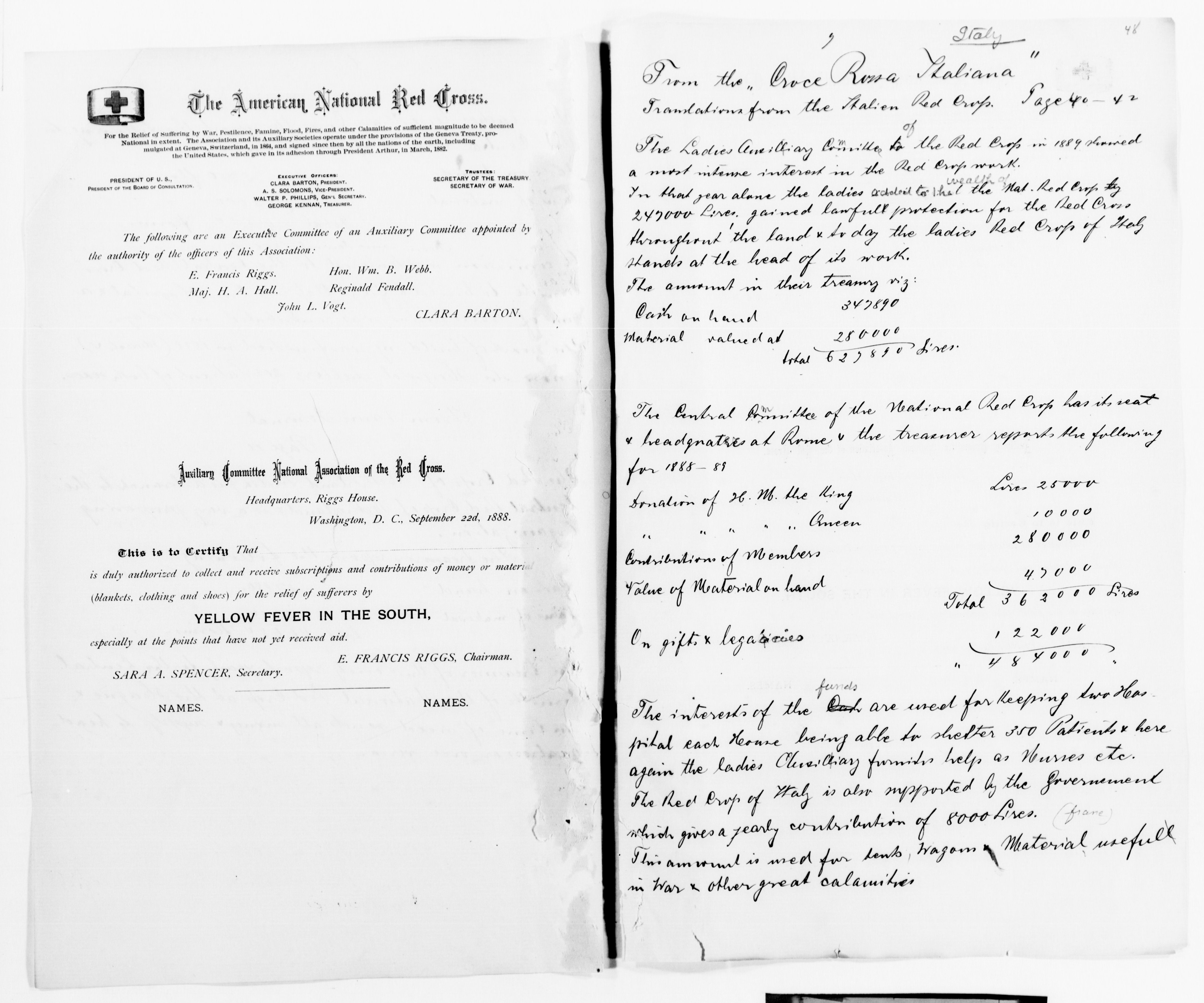 Scanned image of the current content page