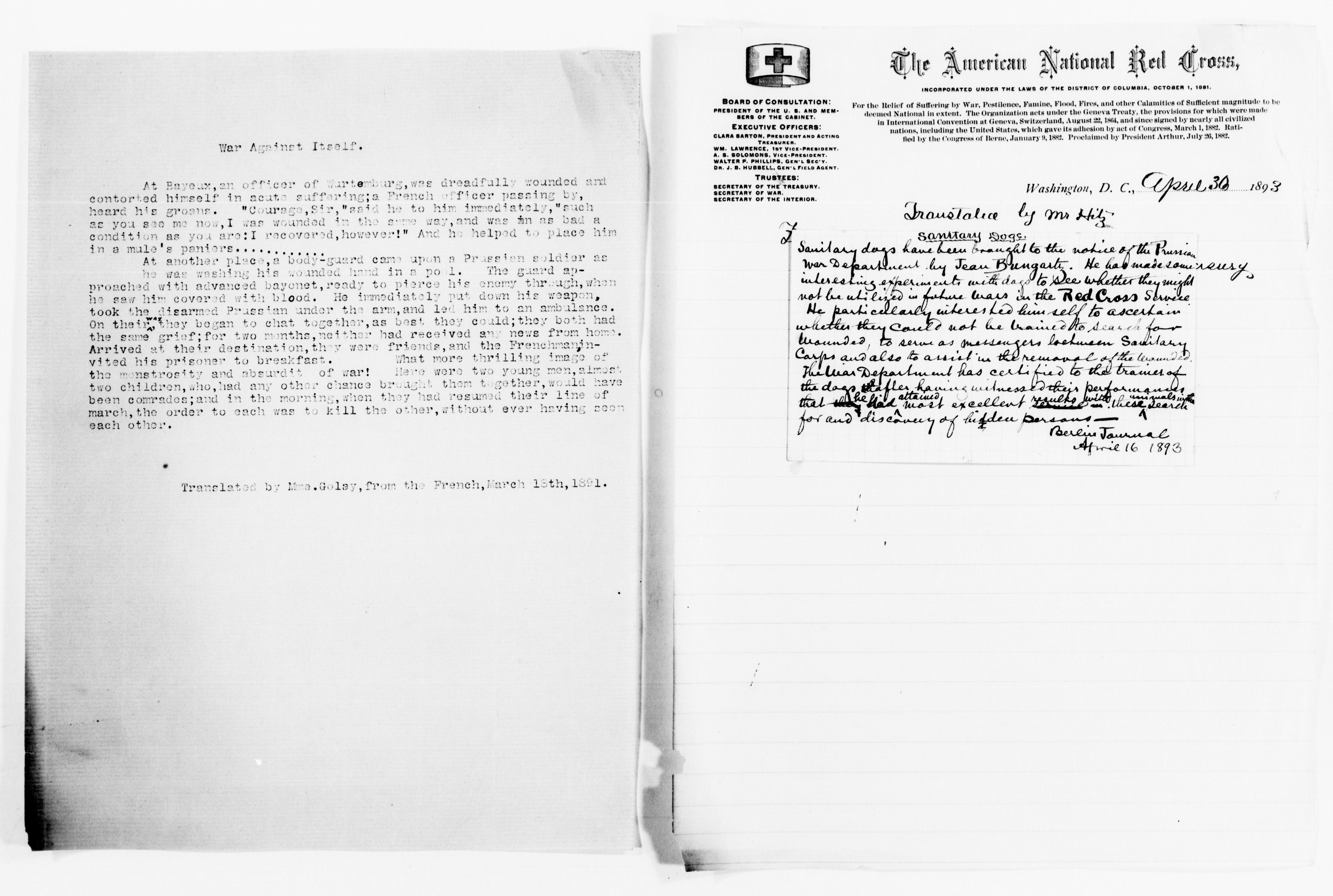 Scanned image of the current content page