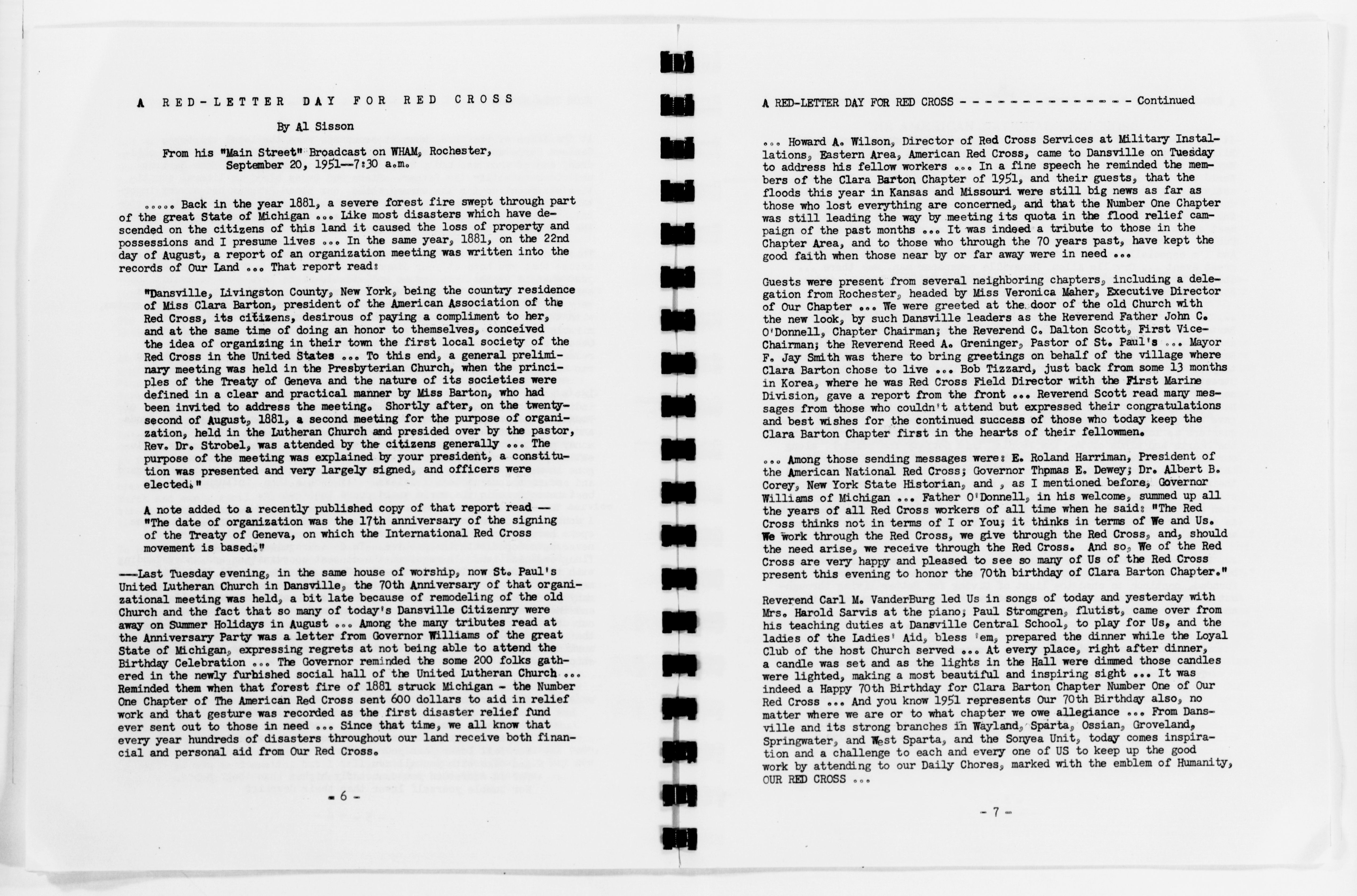 Scanned image of the current content page