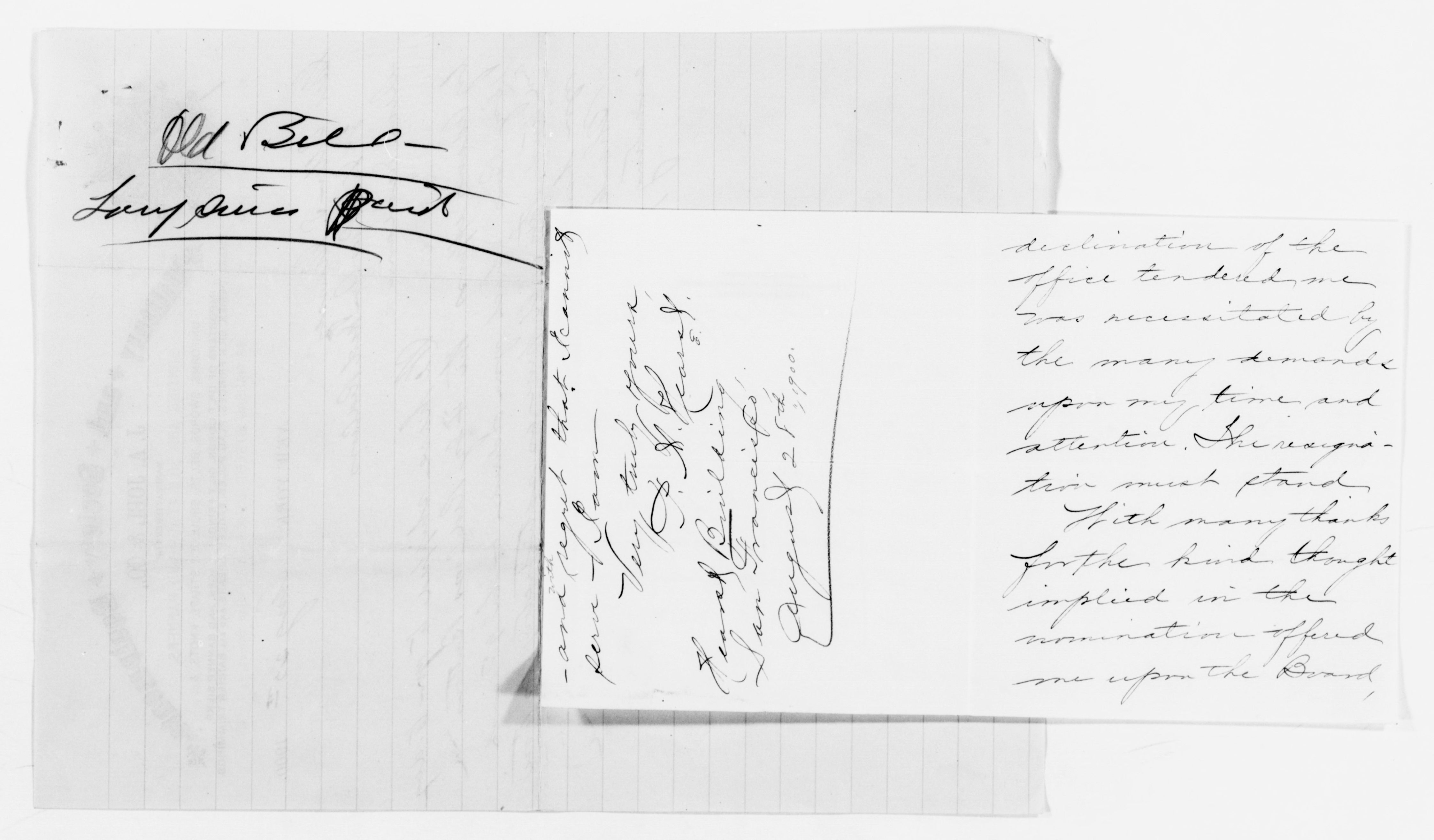 Scanned image of the current content page