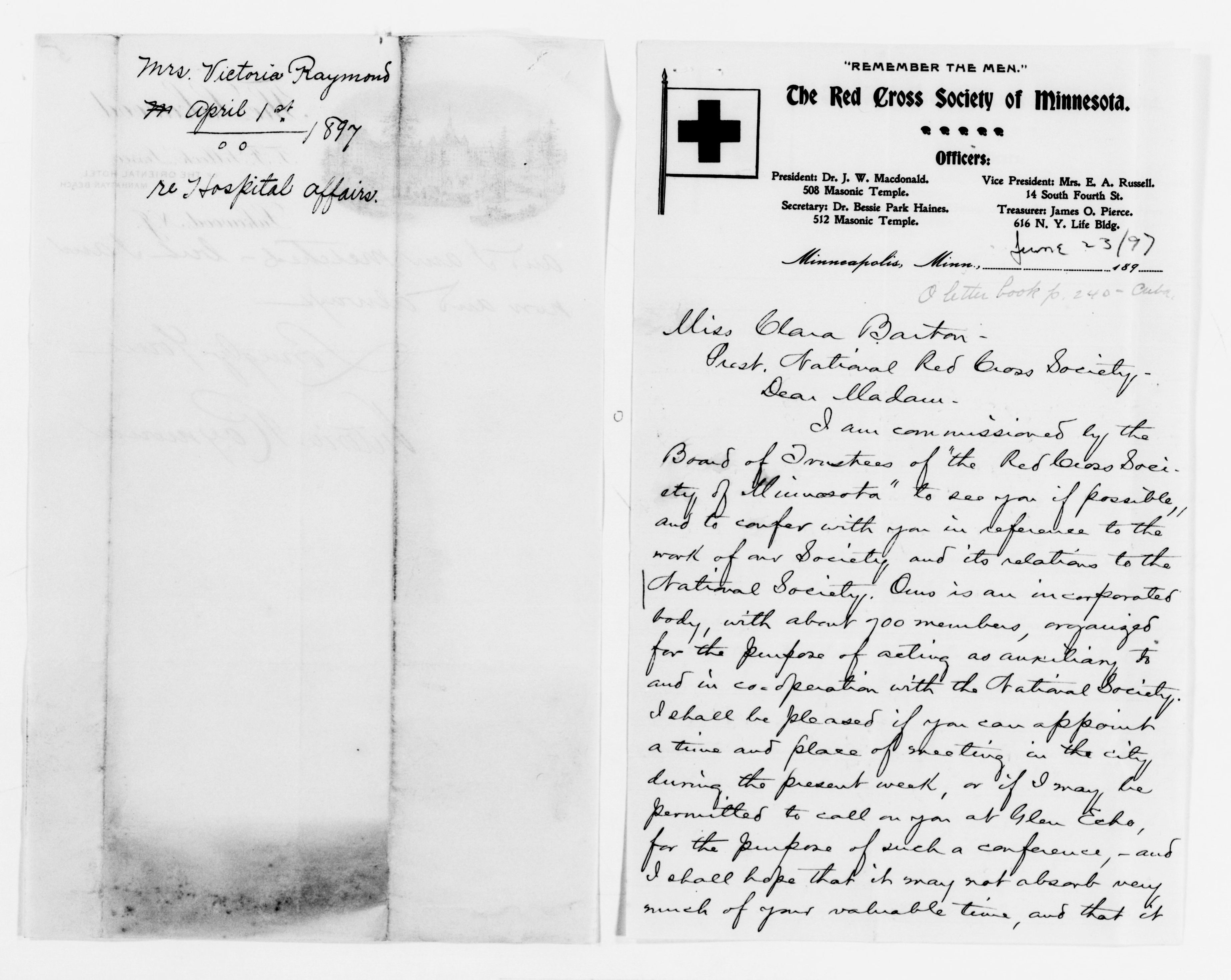 Scanned image of the current content page