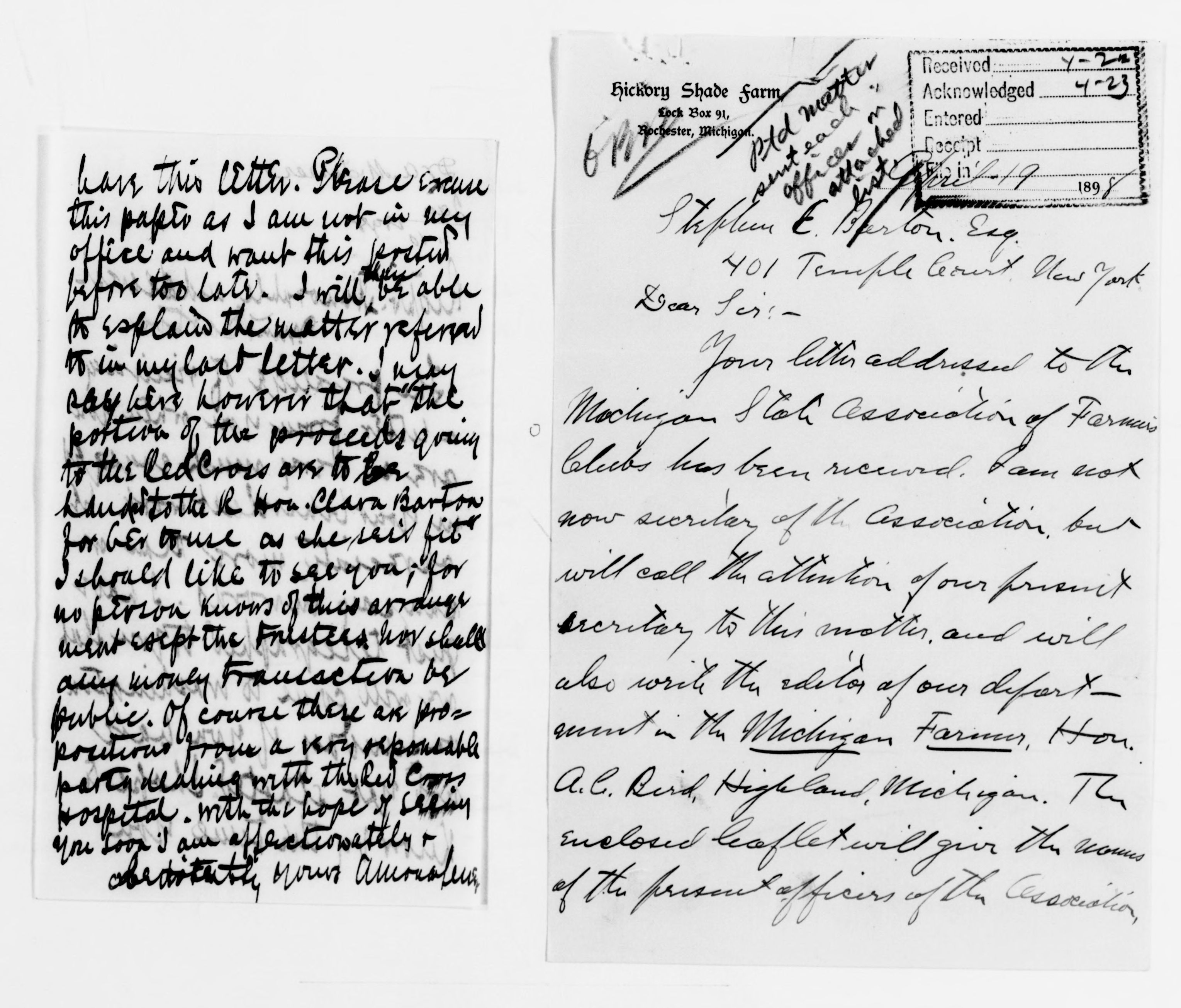 Scanned image of the current content page