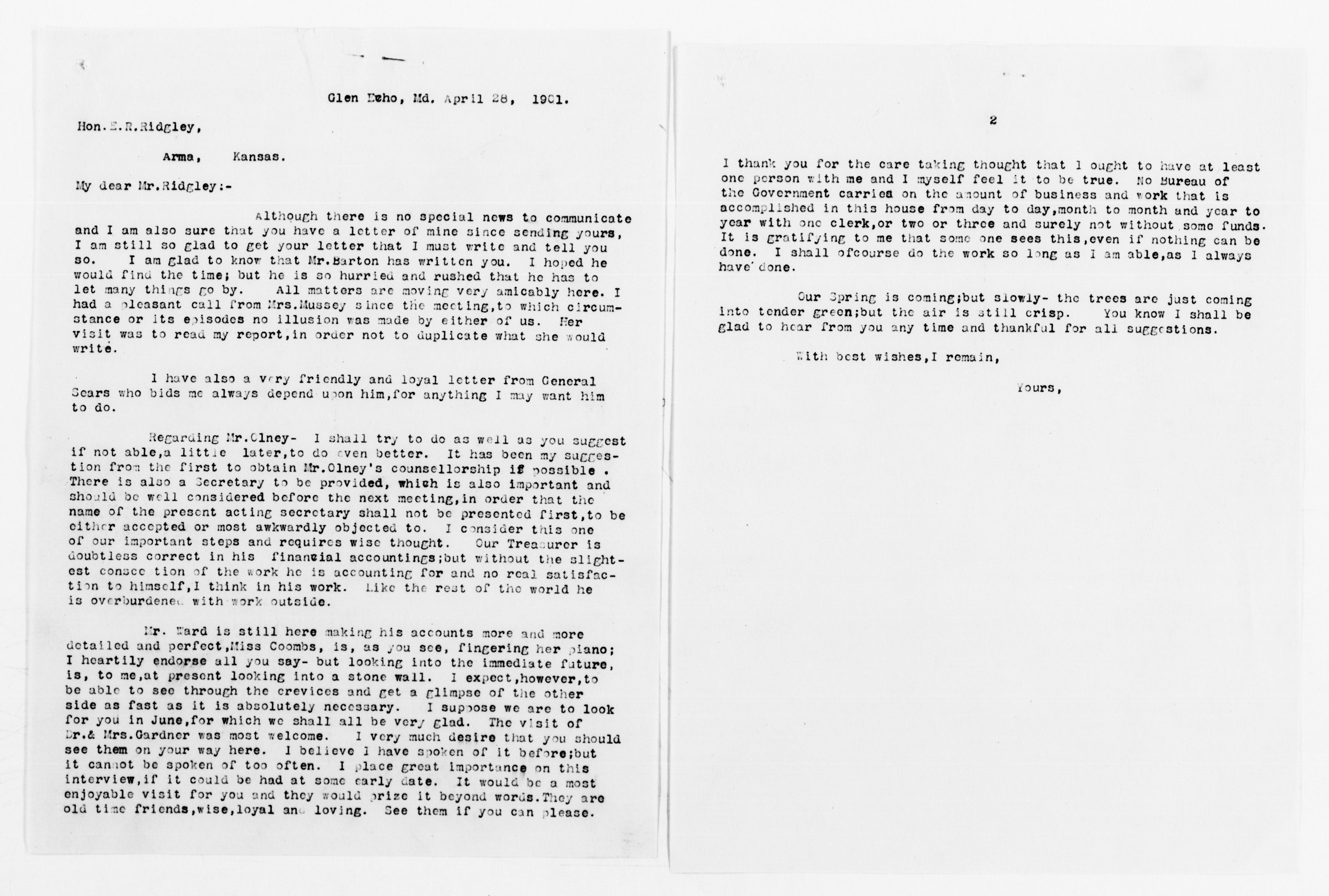 Scanned image of the current content page