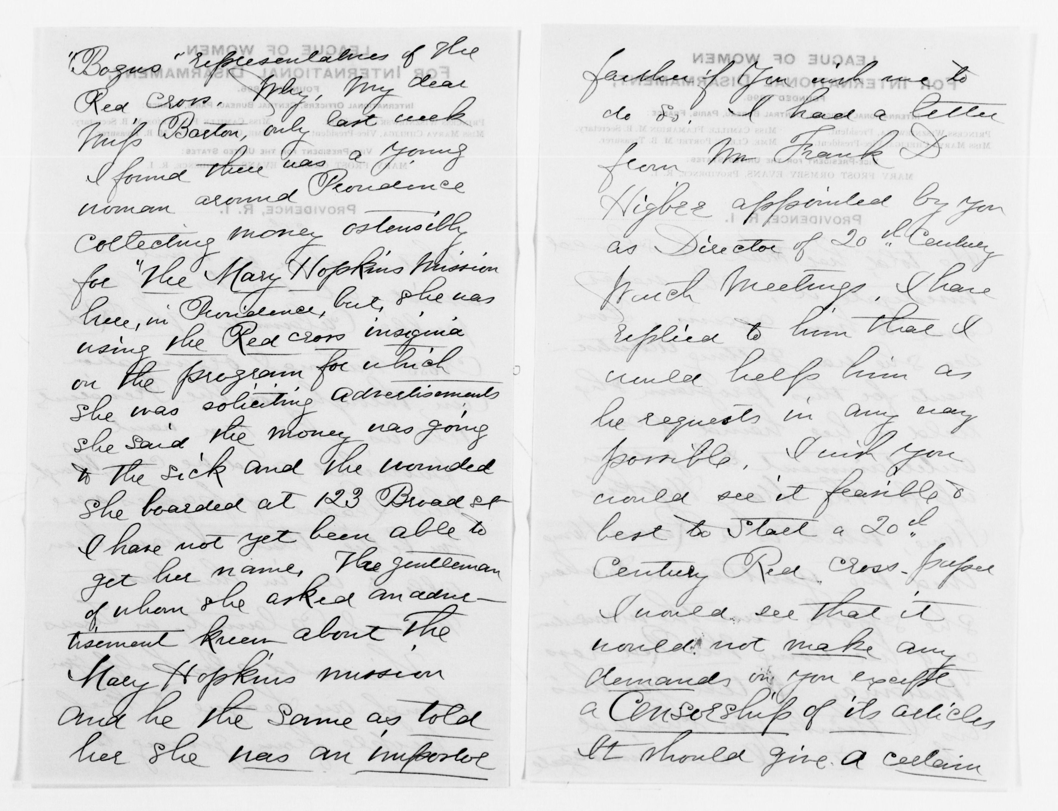 Scanned image of the current content page