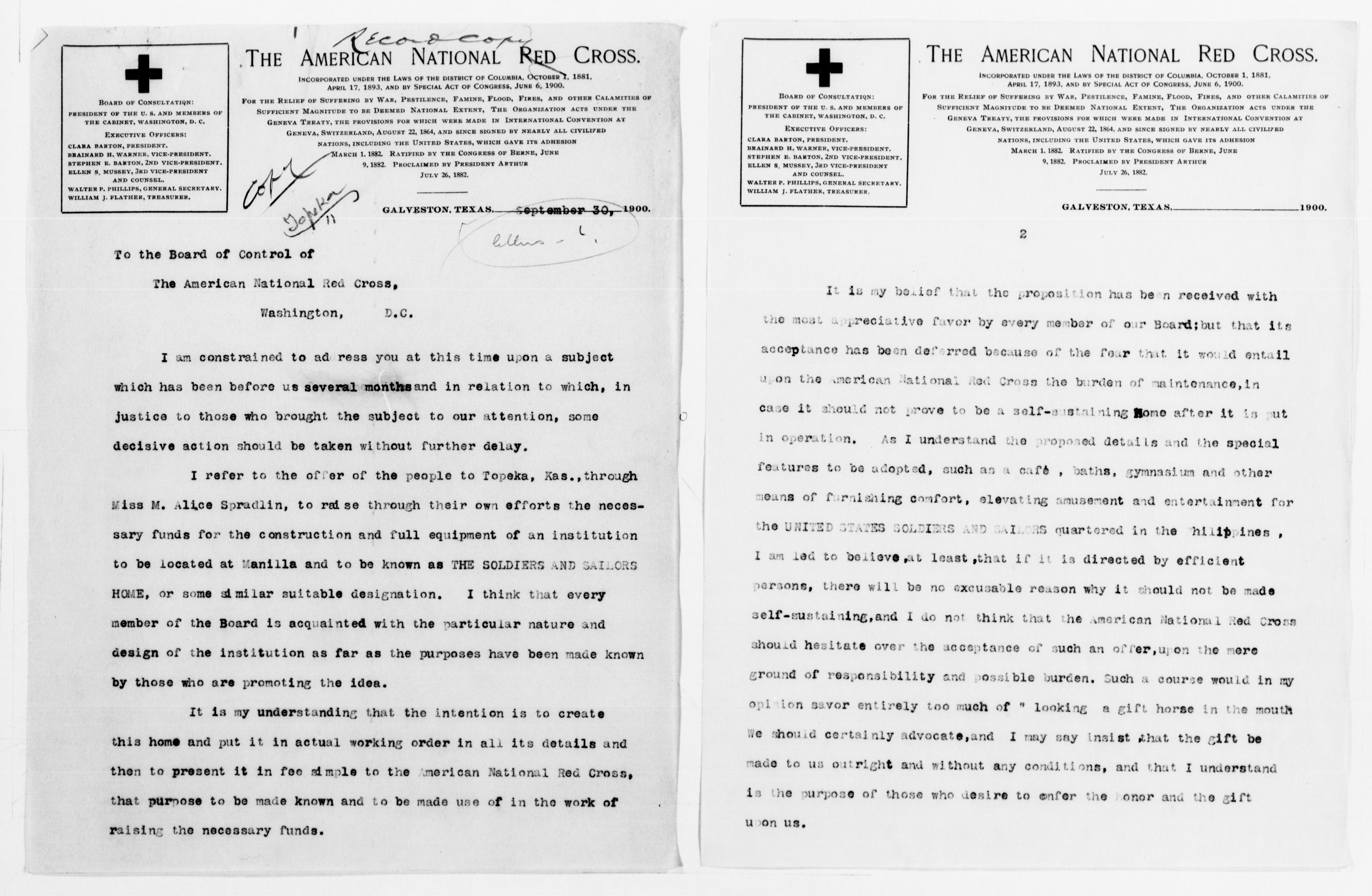 Scanned image of the current content page