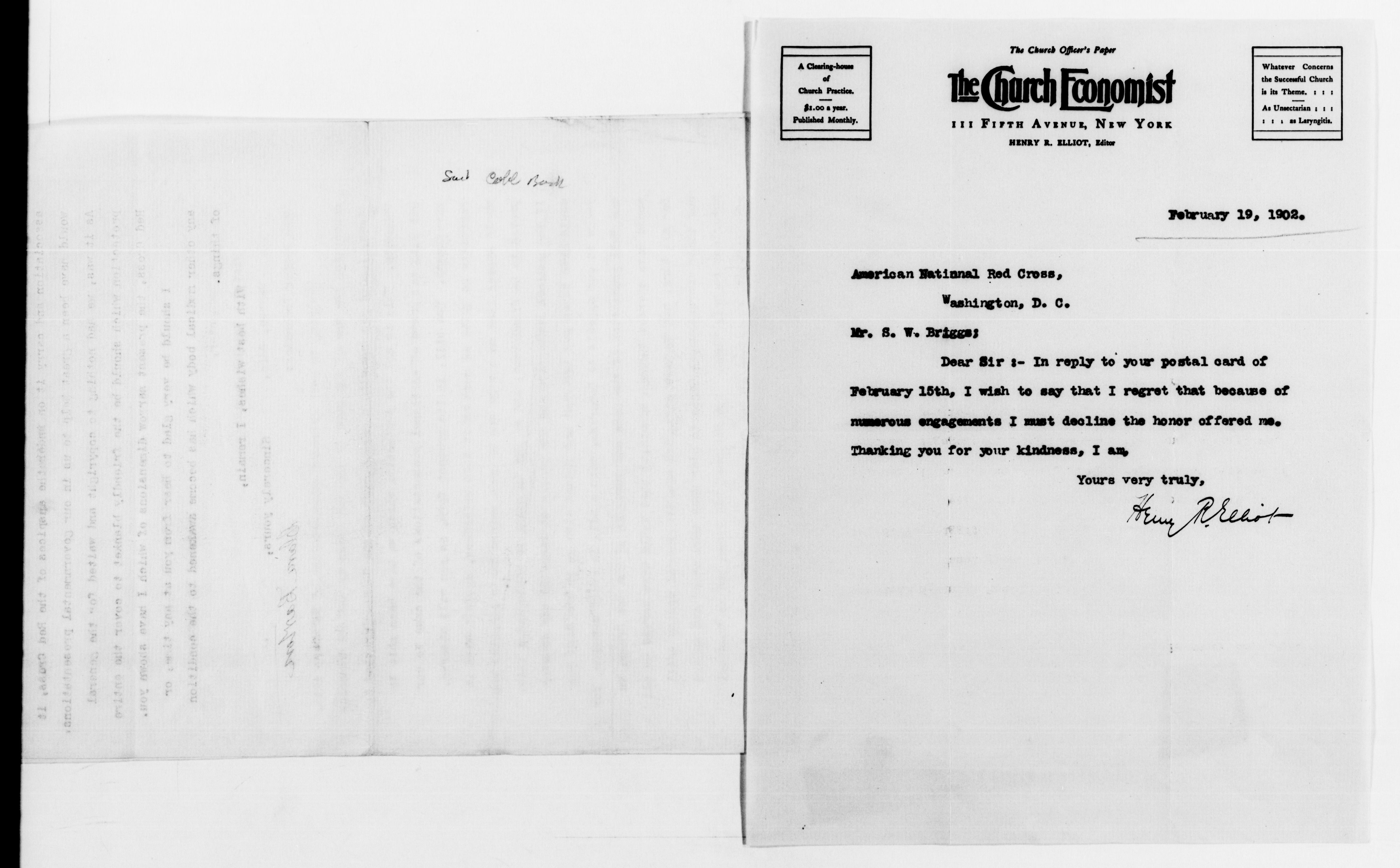 Scanned image of the current content page