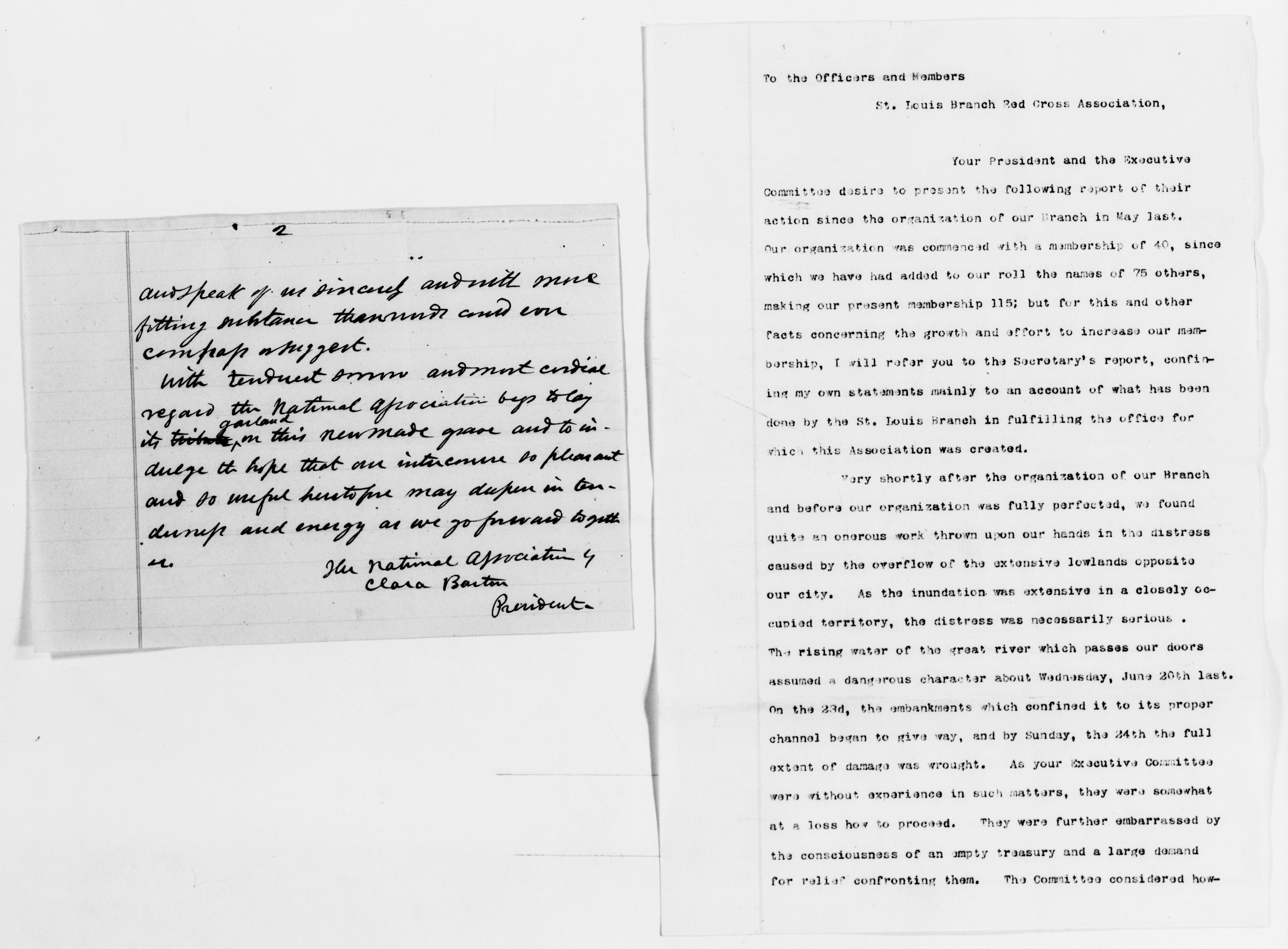 Scanned image of the current content page