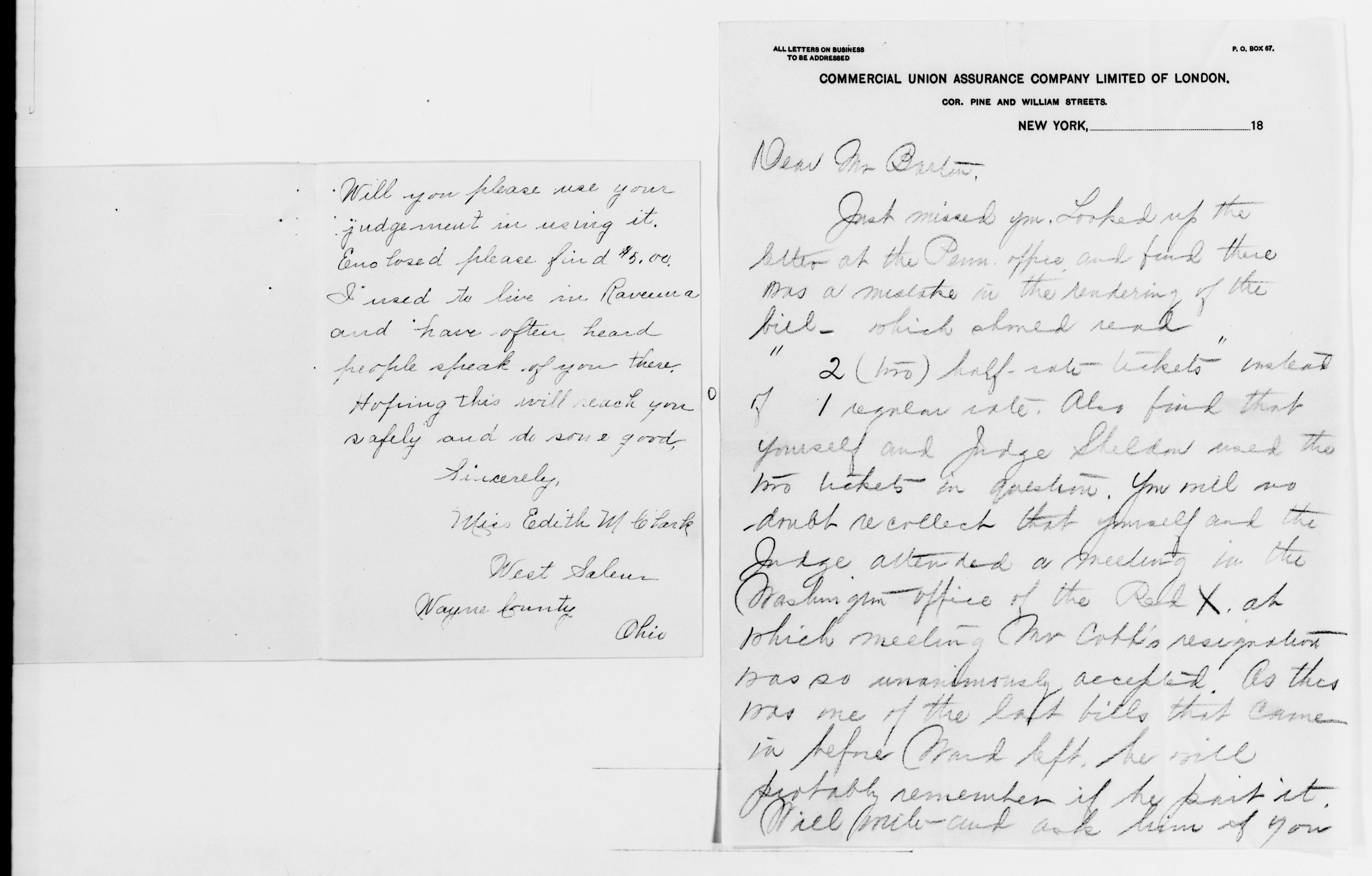 Scanned image of the current content page