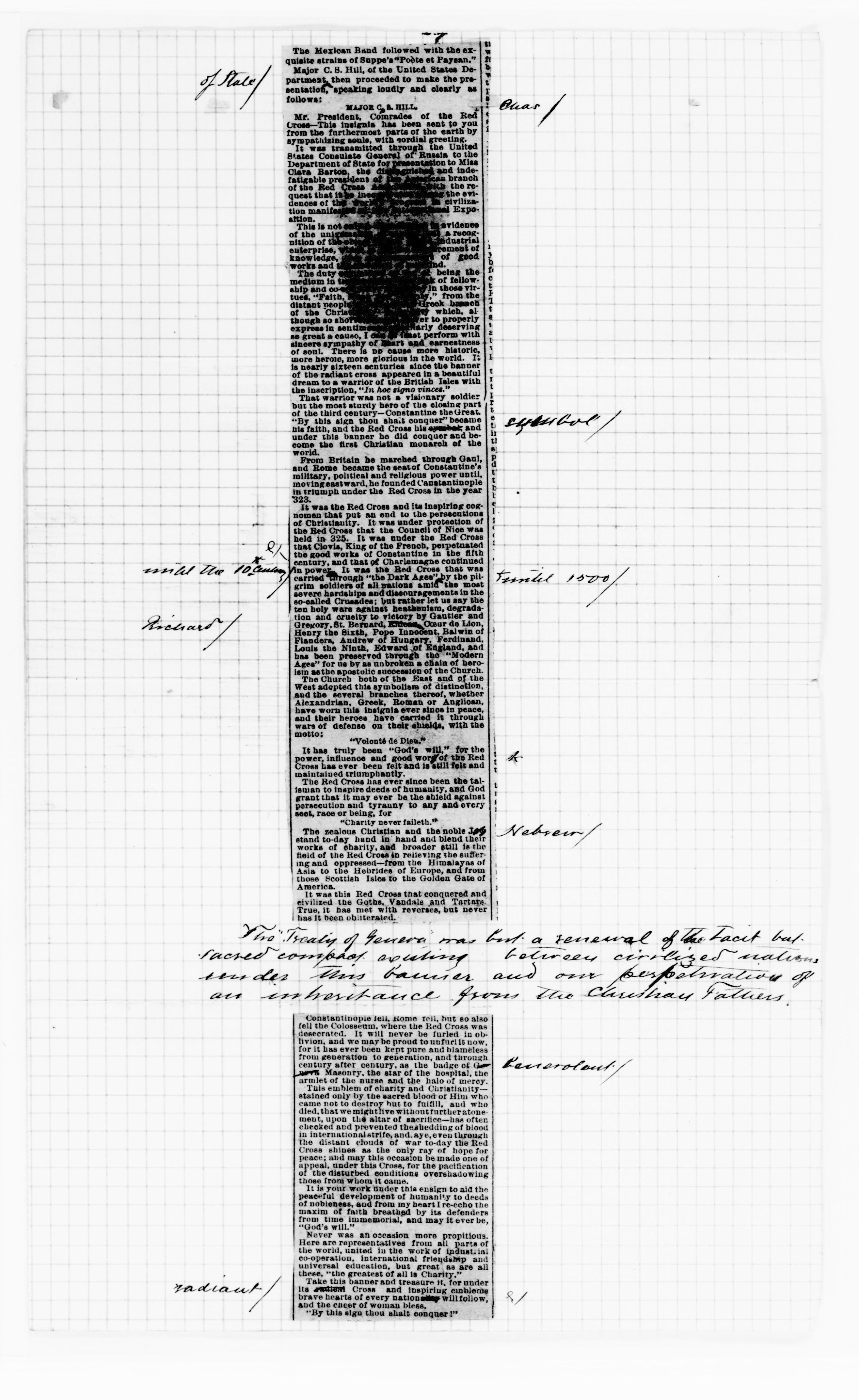 Scanned image of the current content page